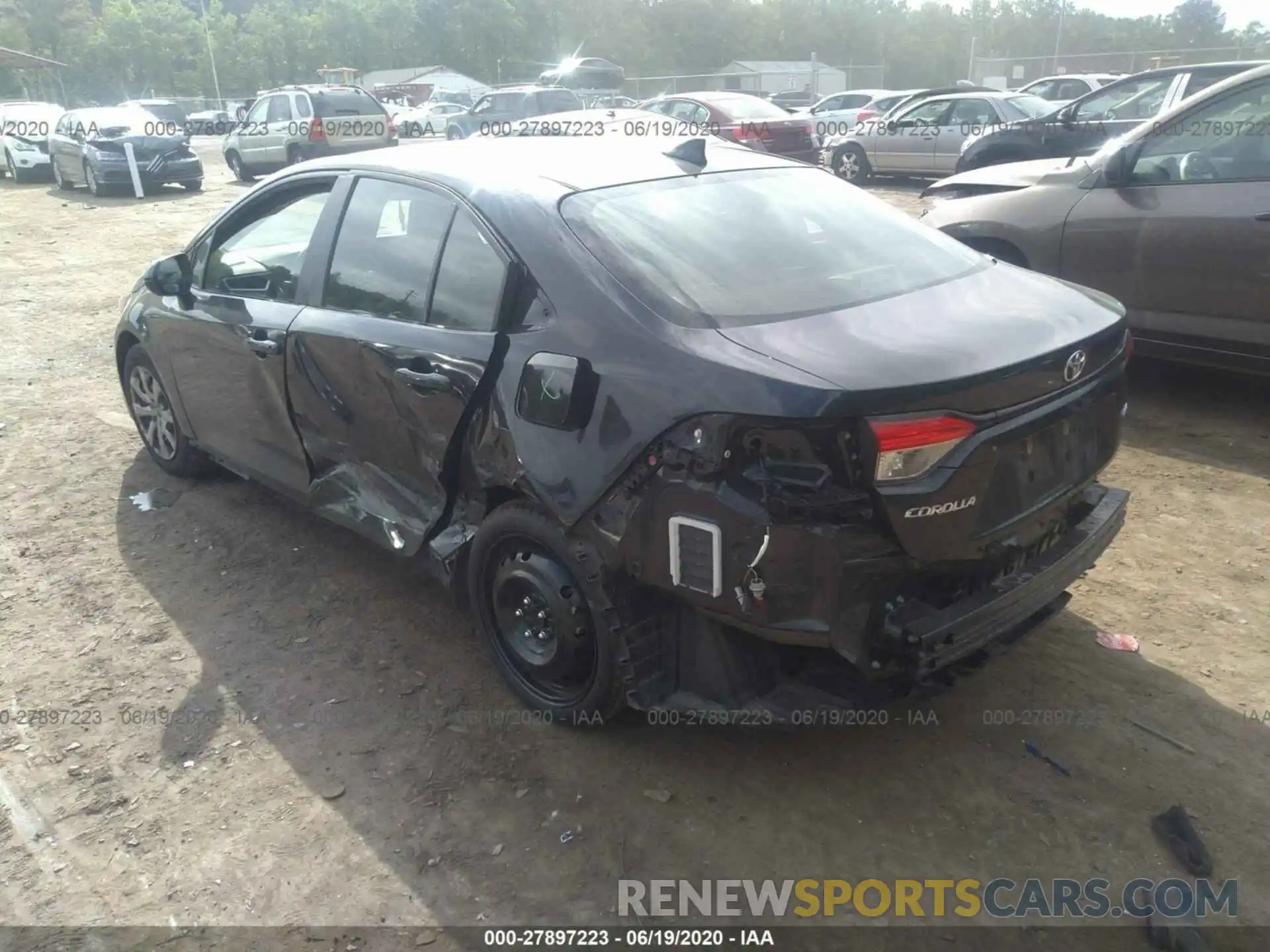 3 Photograph of a damaged car JTDEPRAE6LJ054403 TOYOTA COROLLA 2020