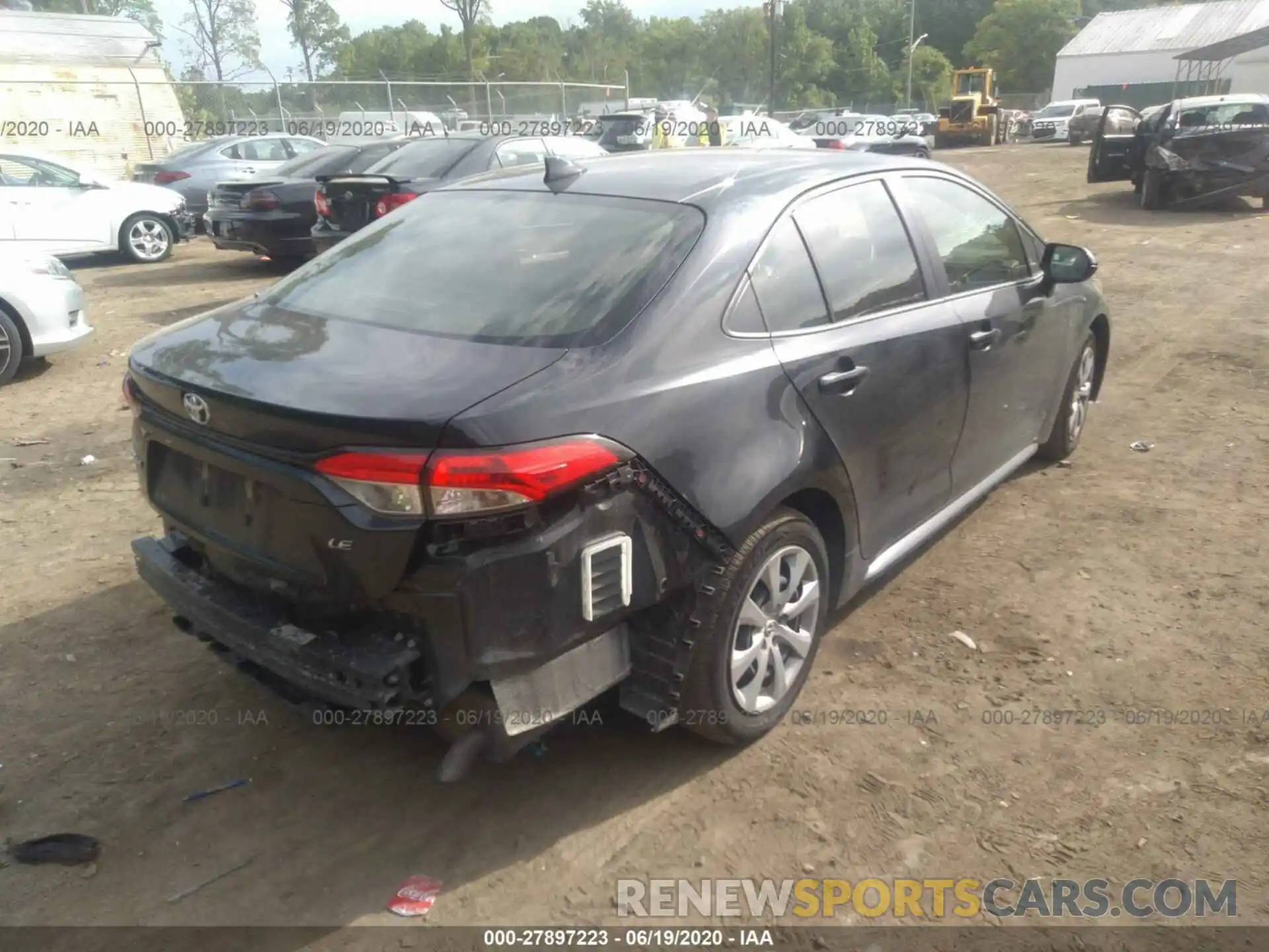 4 Photograph of a damaged car JTDEPRAE6LJ054403 TOYOTA COROLLA 2020