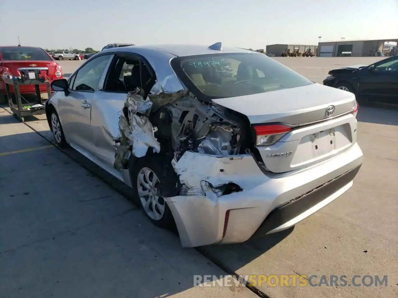 3 Photograph of a damaged car JTDEPRAE6LJ054773 TOYOTA COROLLA 2020