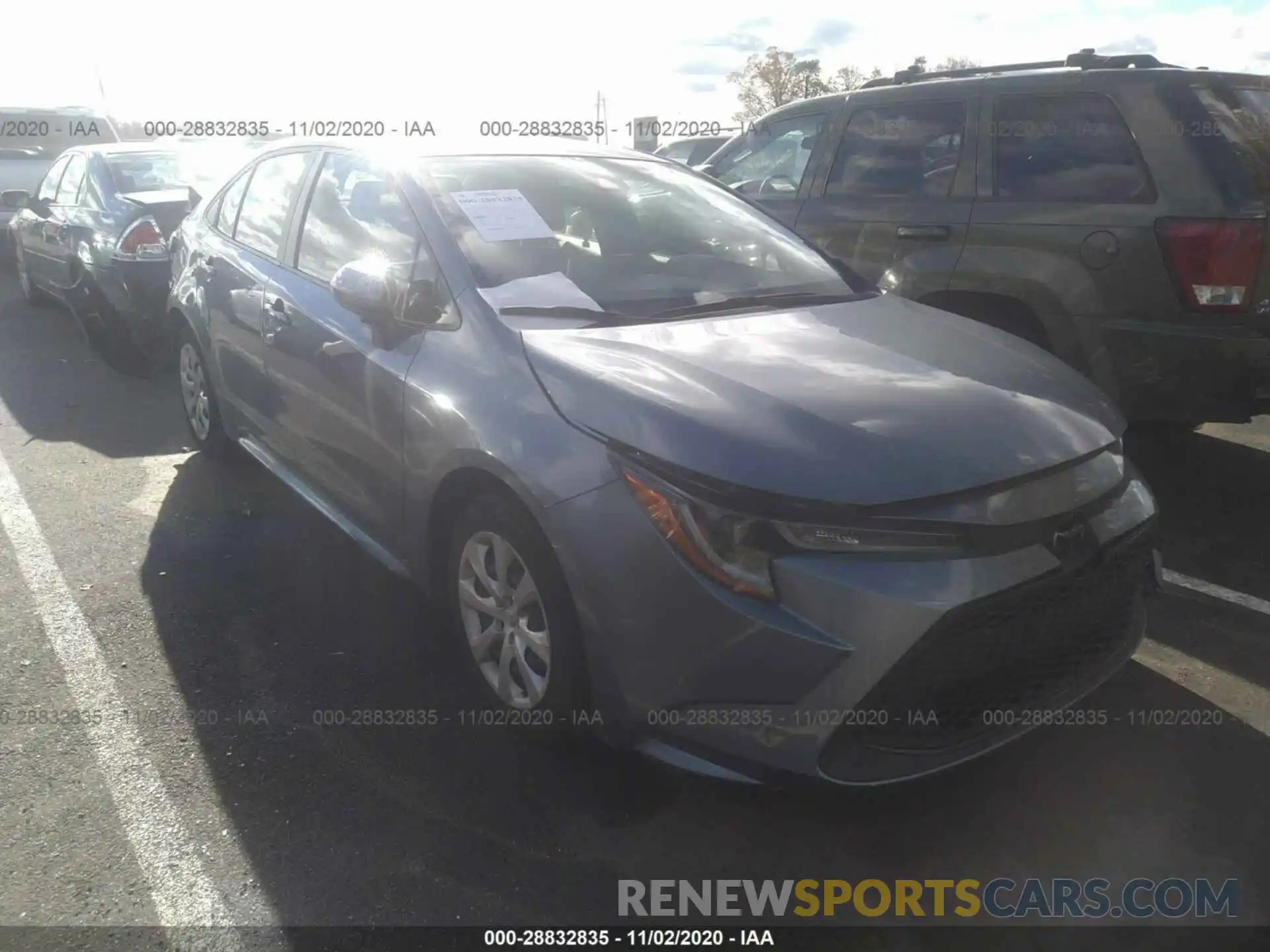 1 Photograph of a damaged car JTDEPRAE6LJ055003 TOYOTA COROLLA 2020