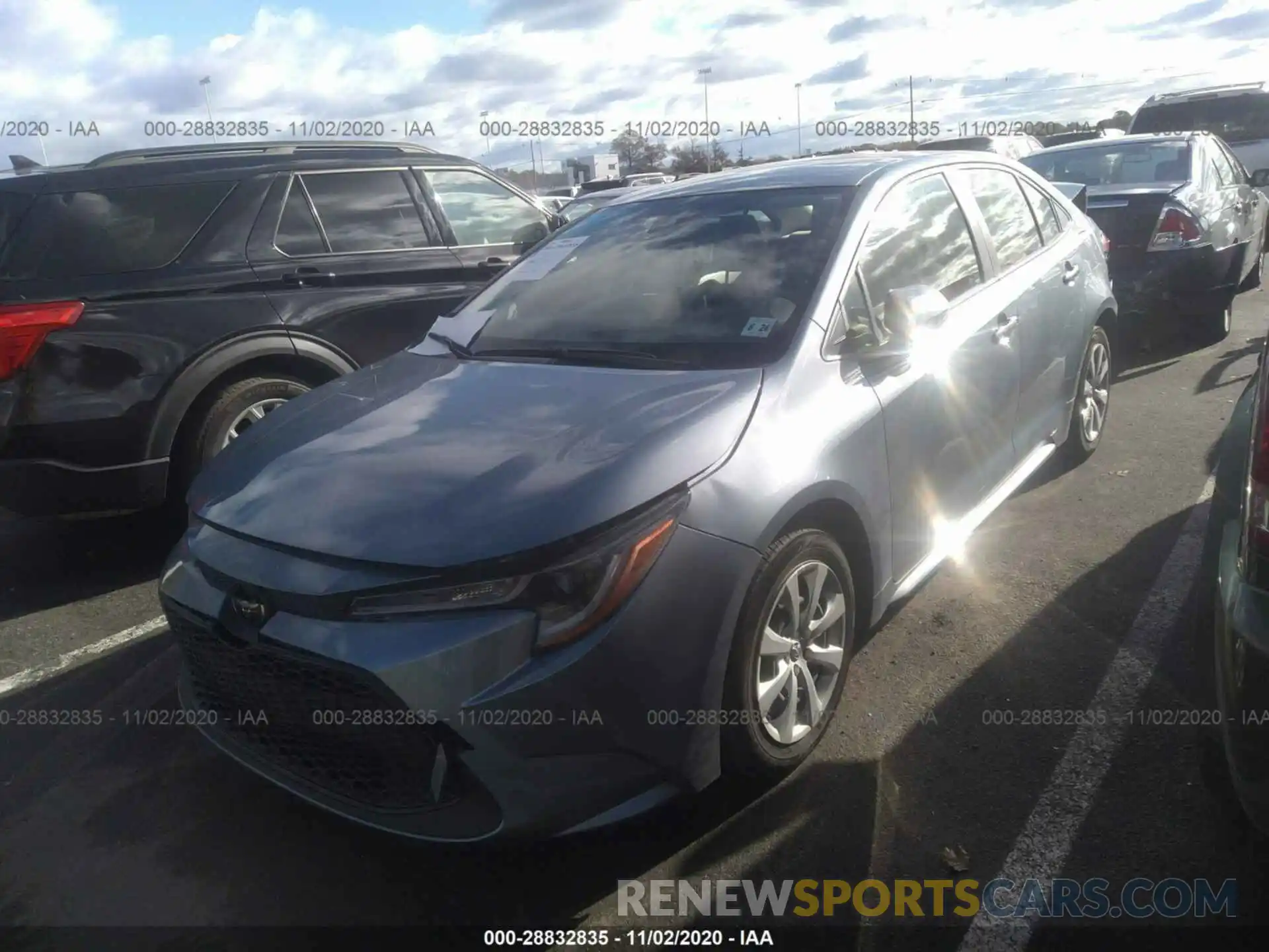 2 Photograph of a damaged car JTDEPRAE6LJ055003 TOYOTA COROLLA 2020