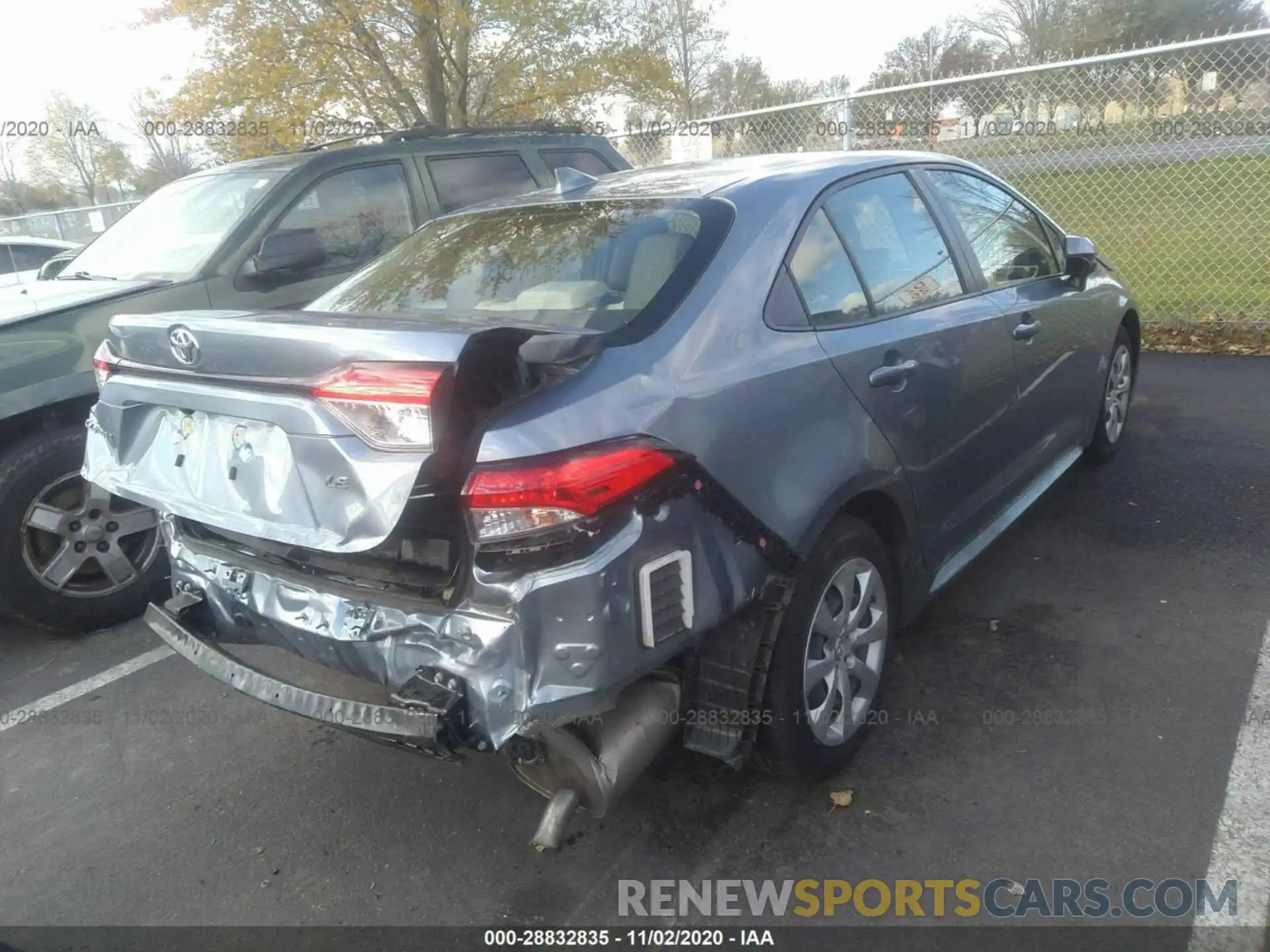 4 Photograph of a damaged car JTDEPRAE6LJ055003 TOYOTA COROLLA 2020