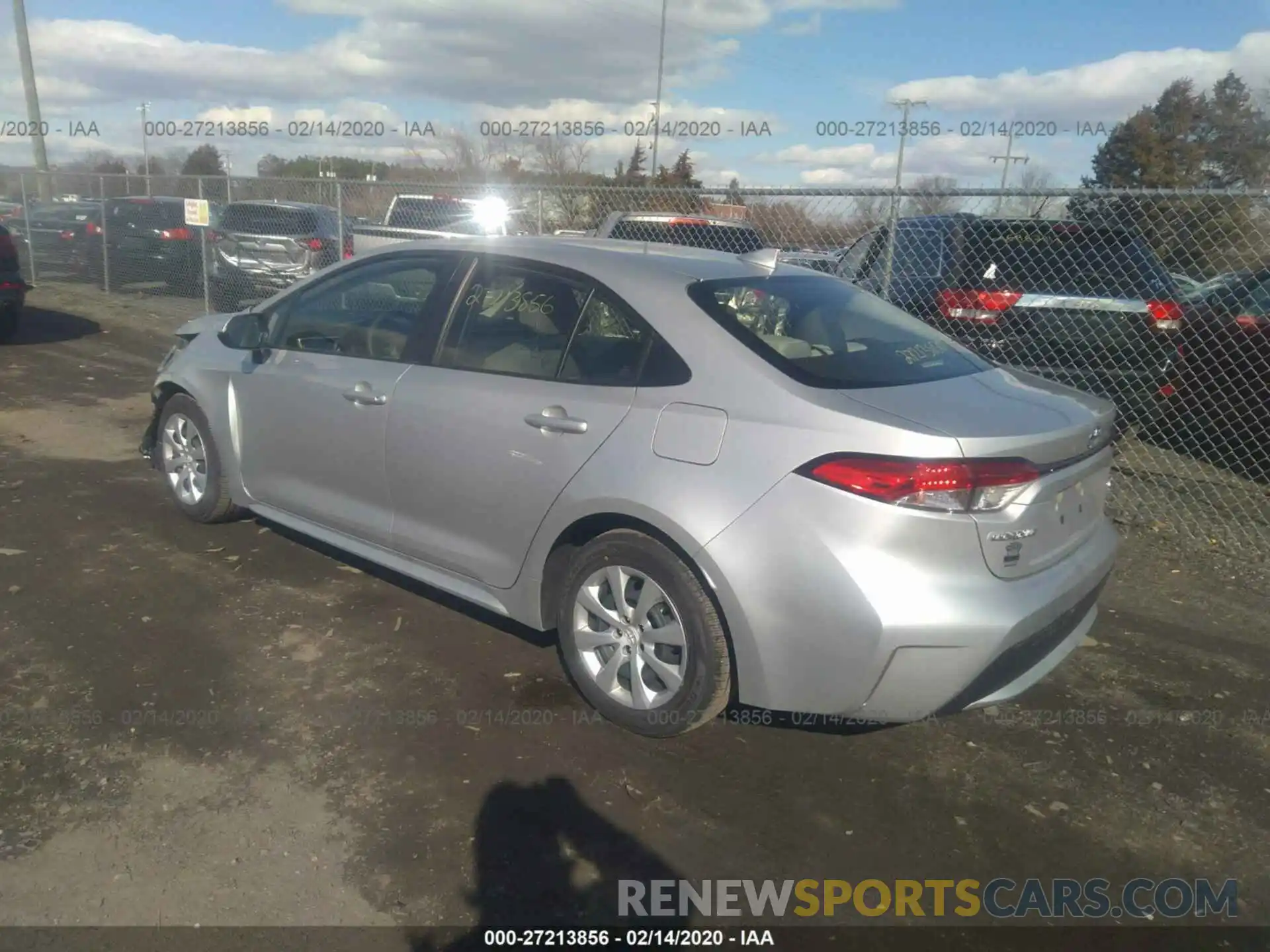 3 Photograph of a damaged car JTDEPRAE6LJ055499 TOYOTA COROLLA 2020