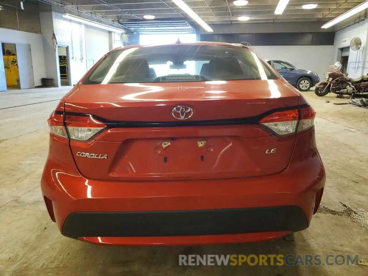 6 Photograph of a damaged car JTDEPRAE6LJ055549 TOYOTA COROLLA 2020