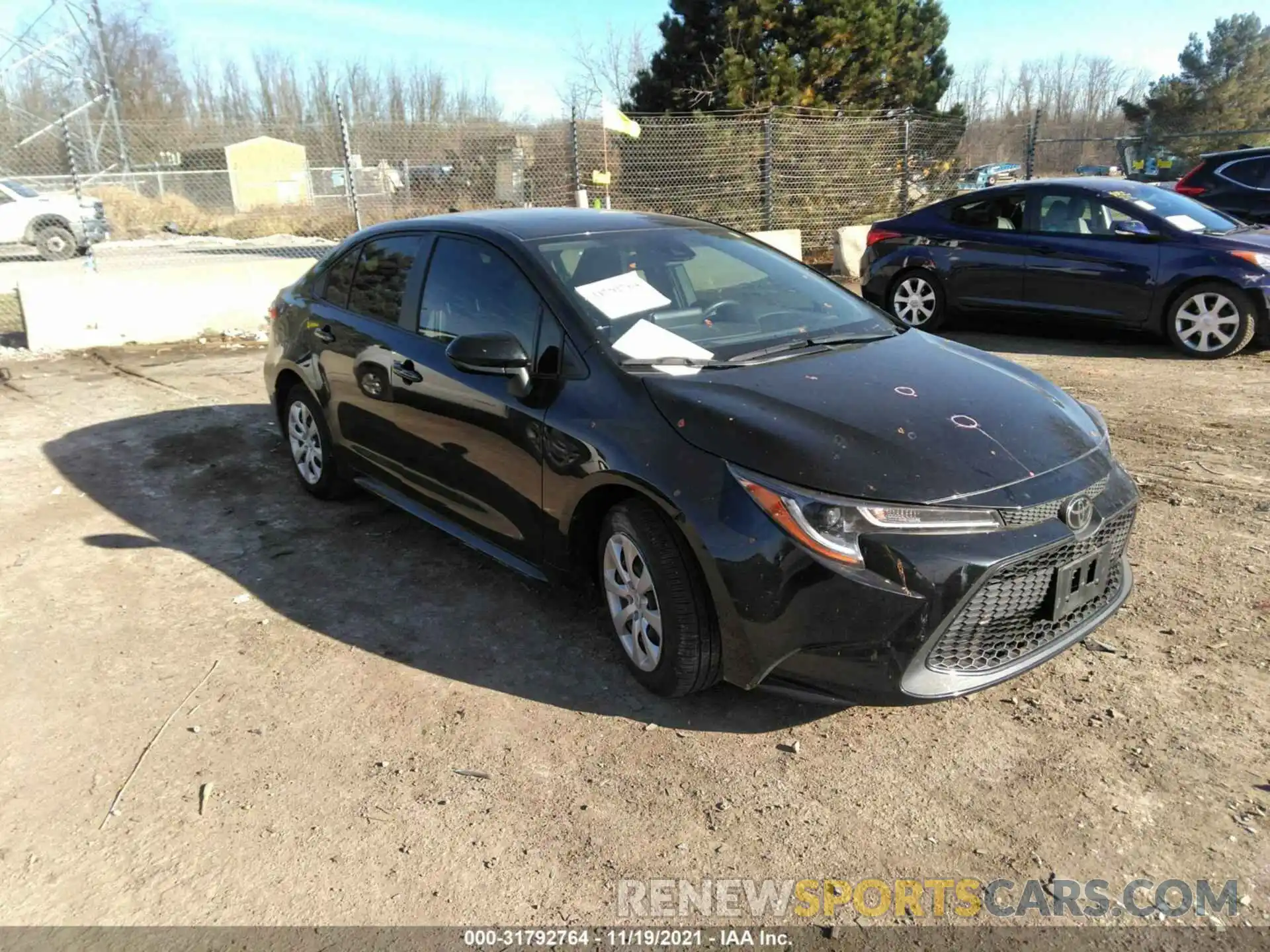 1 Photograph of a damaged car JTDEPRAE6LJ055616 TOYOTA COROLLA 2020