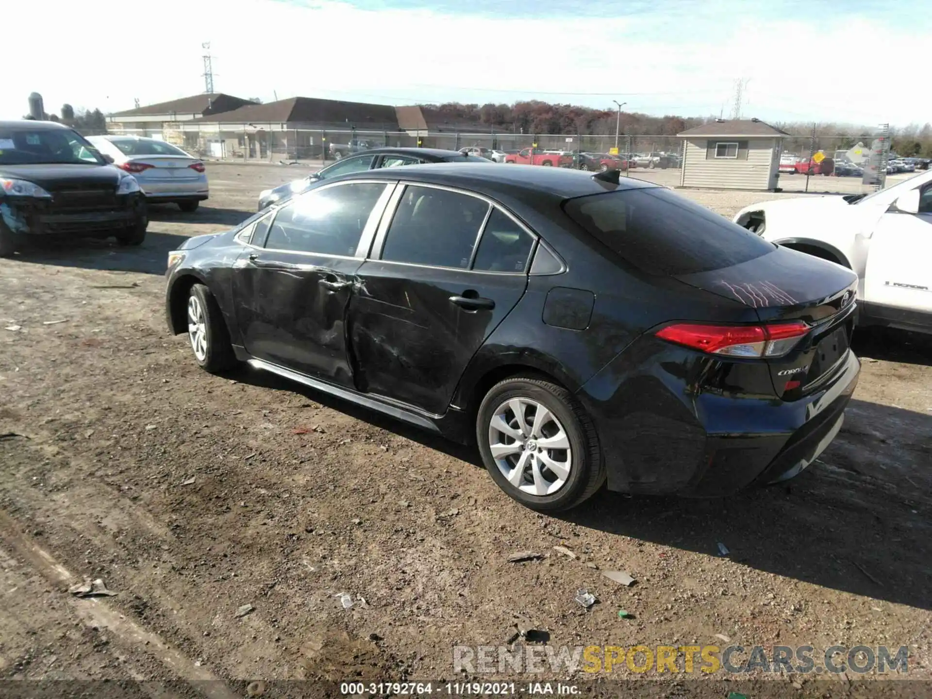 3 Photograph of a damaged car JTDEPRAE6LJ055616 TOYOTA COROLLA 2020