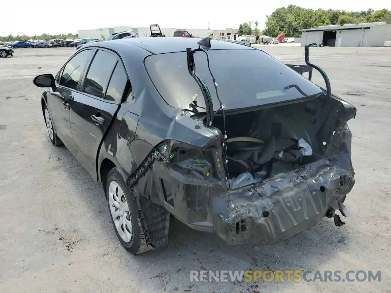 3 Photograph of a damaged car JTDEPRAE6LJ055650 TOYOTA COROLLA 2020