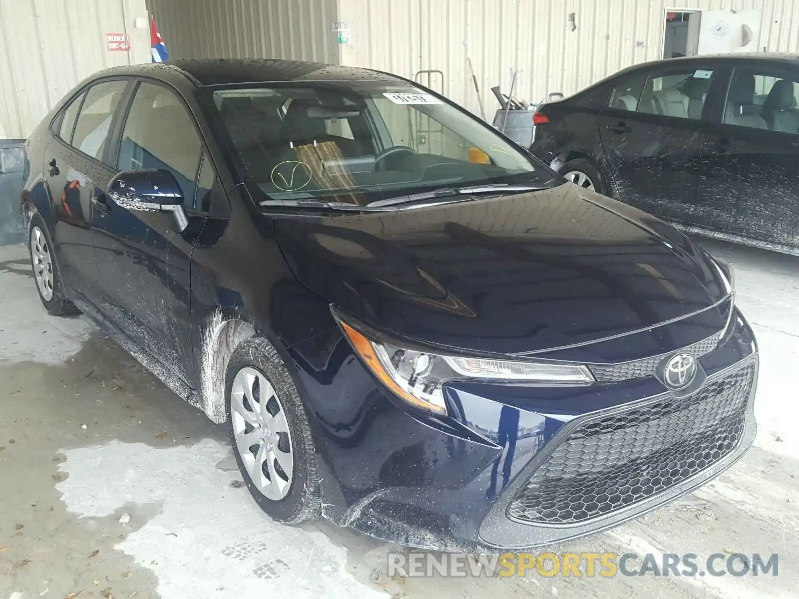 1 Photograph of a damaged car JTDEPRAE6LJ055664 TOYOTA COROLLA 2020