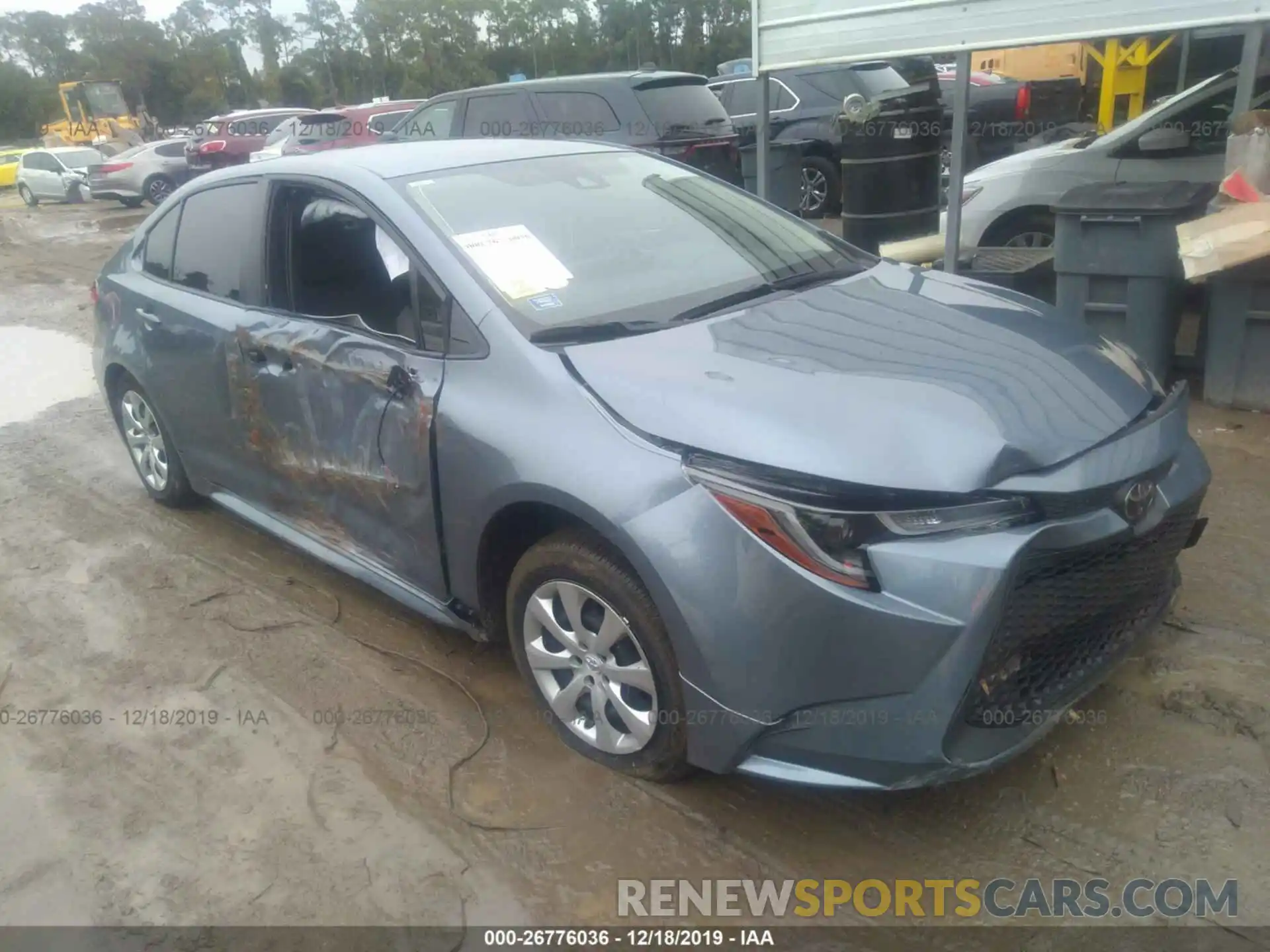 1 Photograph of a damaged car JTDEPRAE6LJ055678 TOYOTA COROLLA 2020