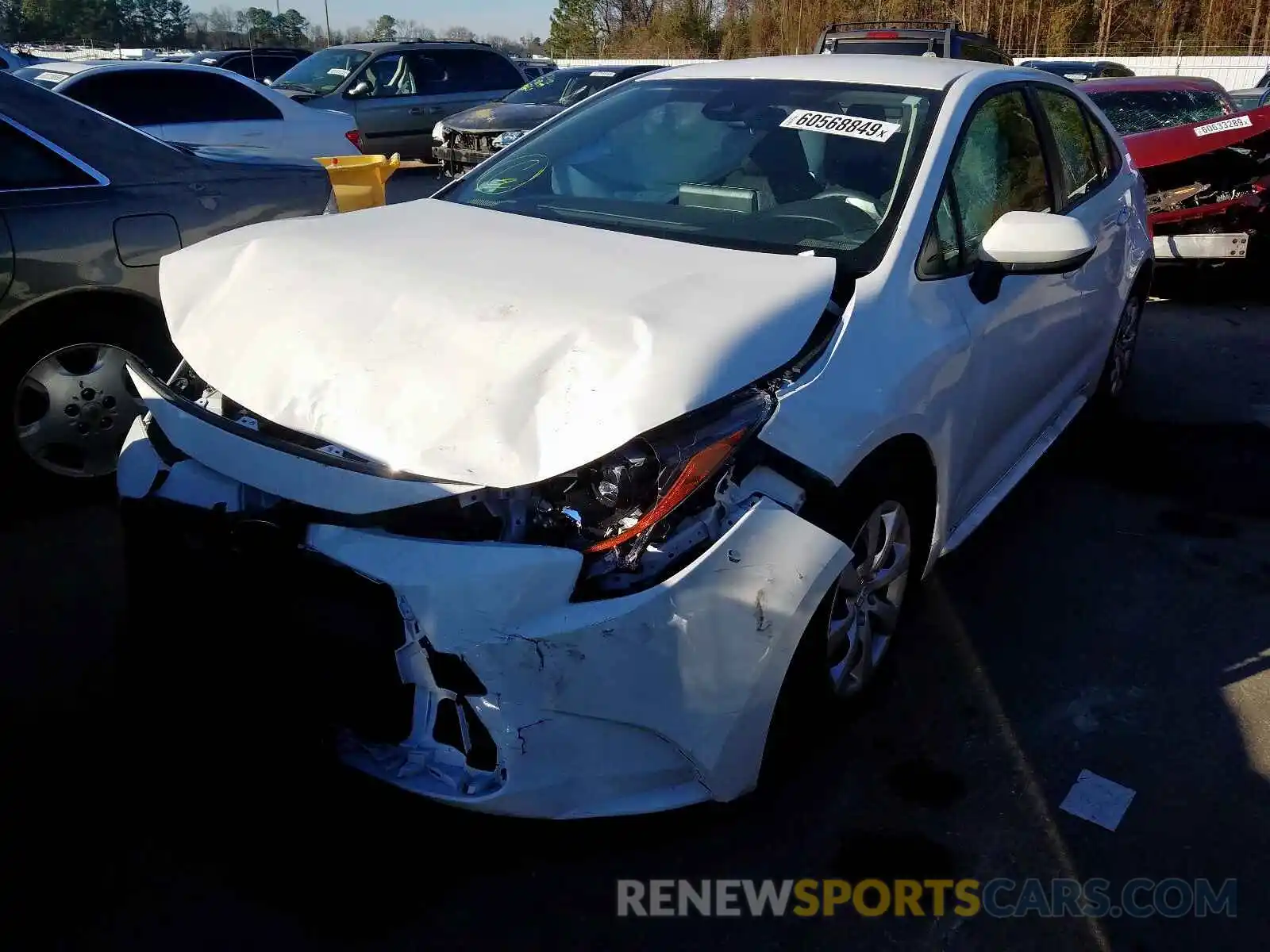 2 Photograph of a damaged car JTDEPRAE6LJ055695 TOYOTA COROLLA 2020