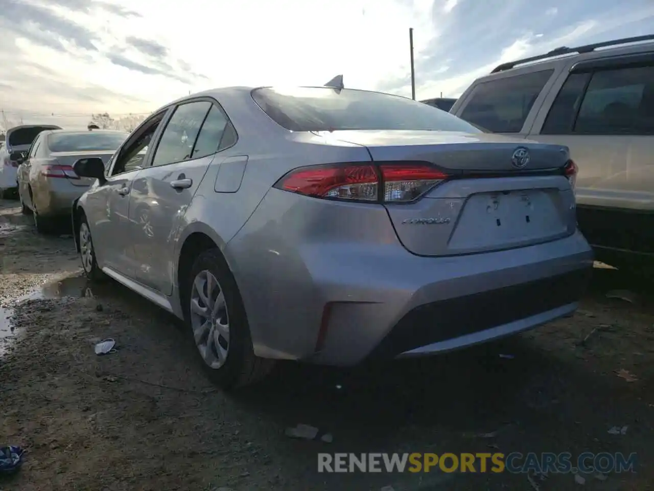 3 Photograph of a damaged car JTDEPRAE6LJ056085 TOYOTA COROLLA 2020