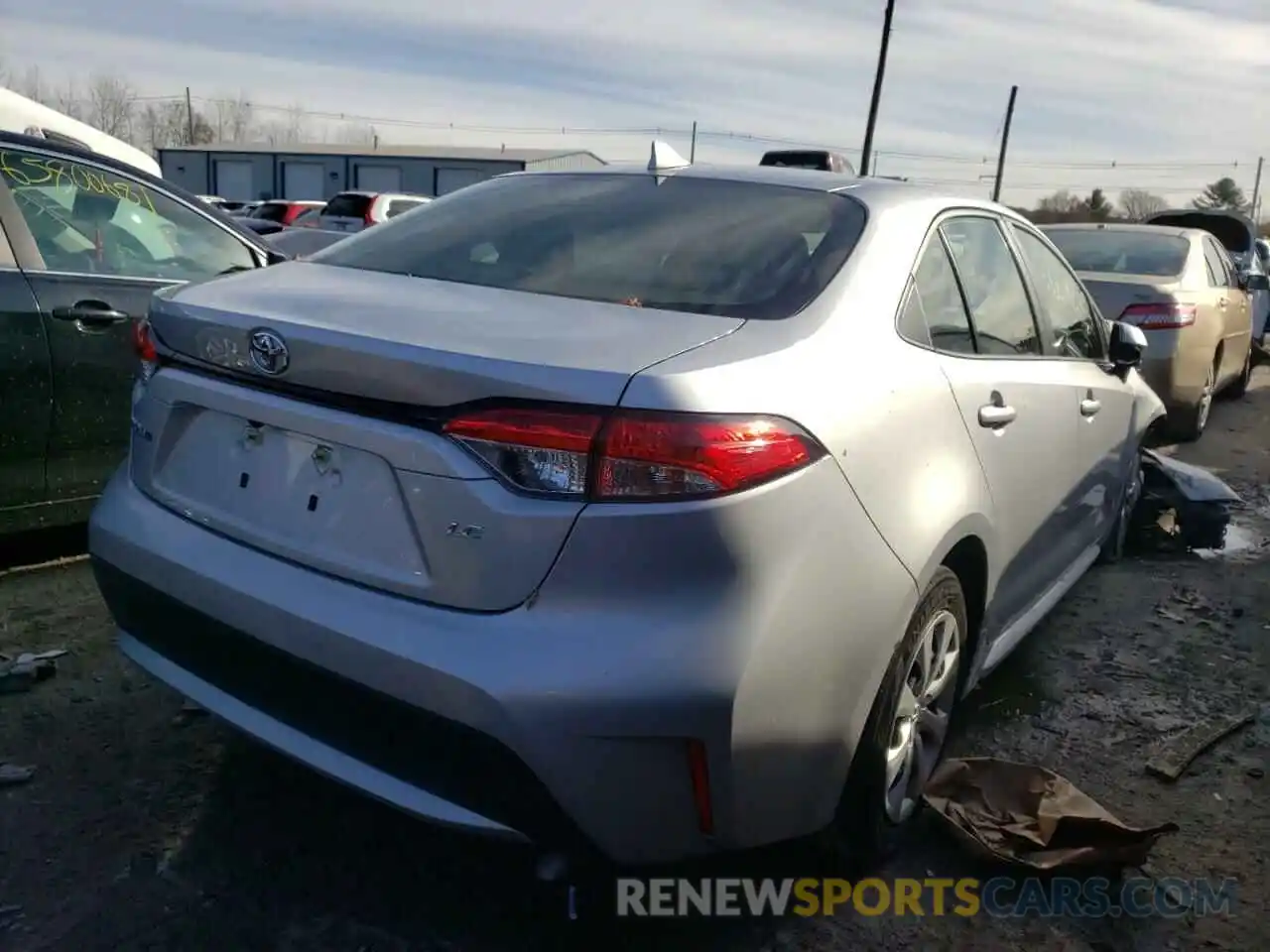 4 Photograph of a damaged car JTDEPRAE6LJ056085 TOYOTA COROLLA 2020