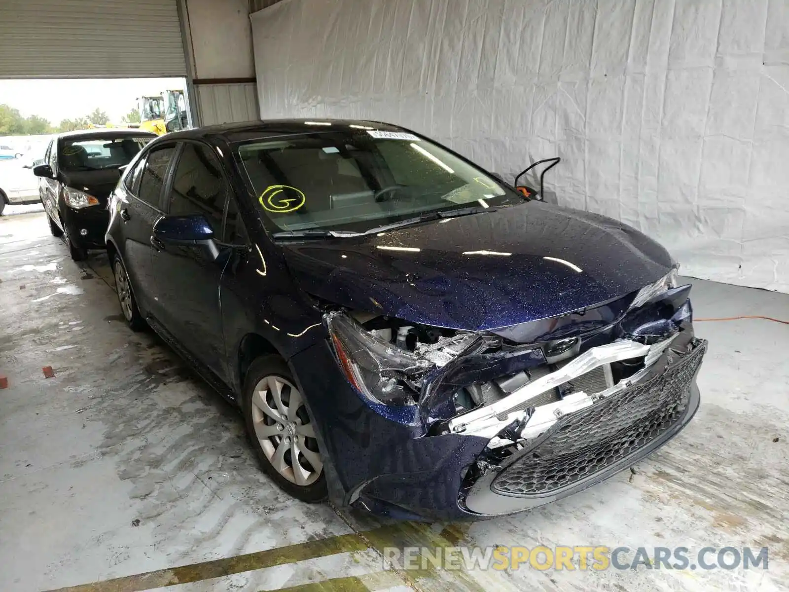 1 Photograph of a damaged car JTDEPRAE6LJ056622 TOYOTA COROLLA 2020