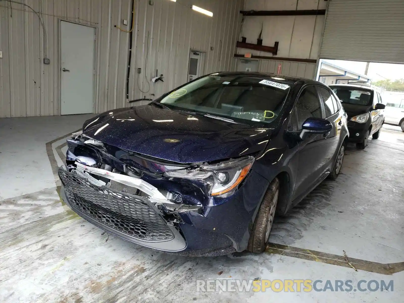 2 Photograph of a damaged car JTDEPRAE6LJ056622 TOYOTA COROLLA 2020