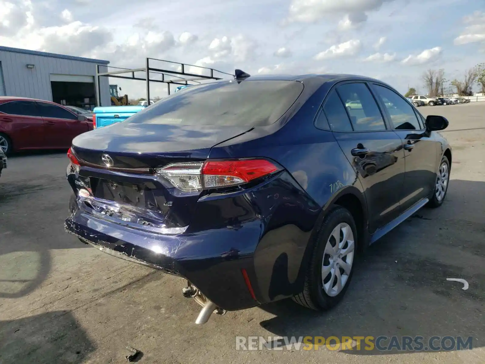 4 Photograph of a damaged car JTDEPRAE6LJ056684 TOYOTA COROLLA 2020