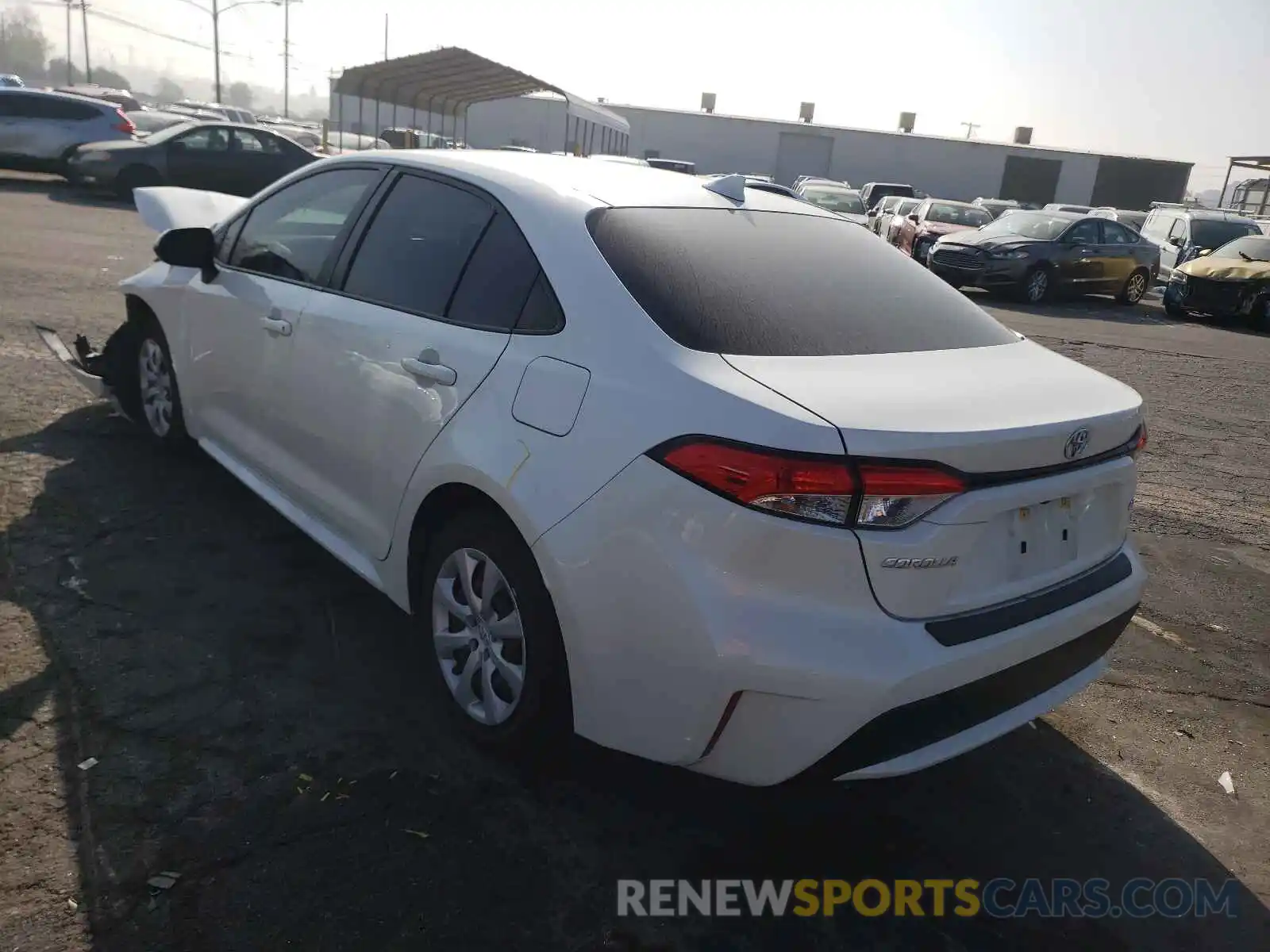 3 Photograph of a damaged car JTDEPRAE6LJ056698 TOYOTA COROLLA 2020