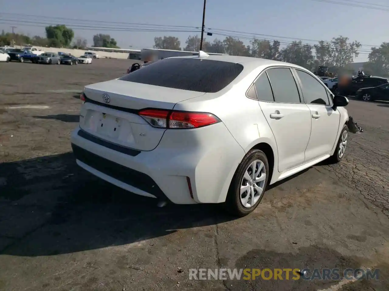 4 Photograph of a damaged car JTDEPRAE6LJ056698 TOYOTA COROLLA 2020