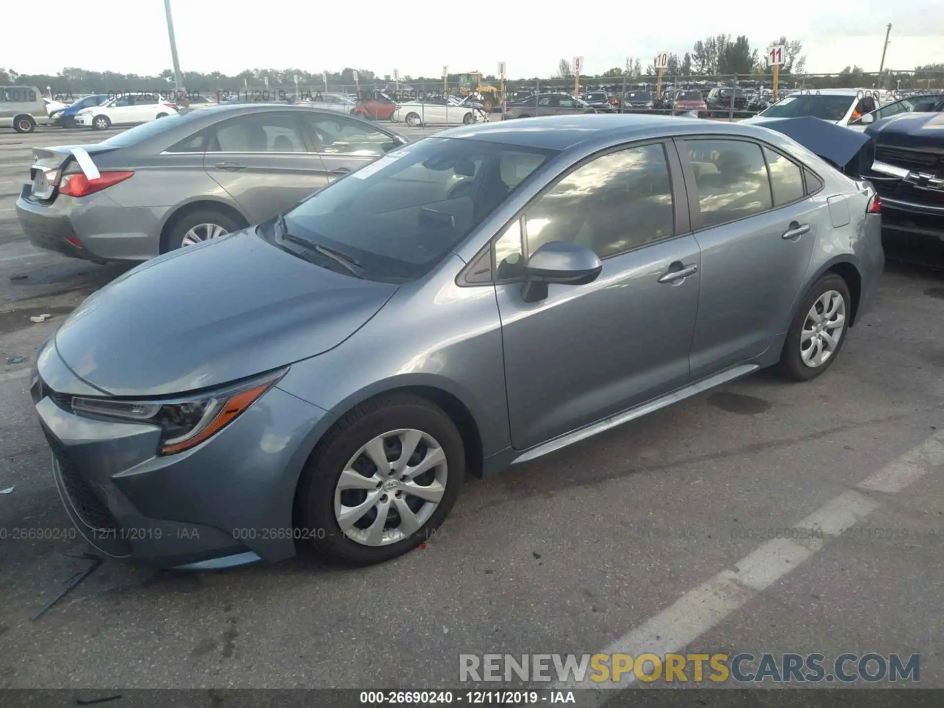 2 Photograph of a damaged car JTDEPRAE6LJ056734 TOYOTA COROLLA 2020