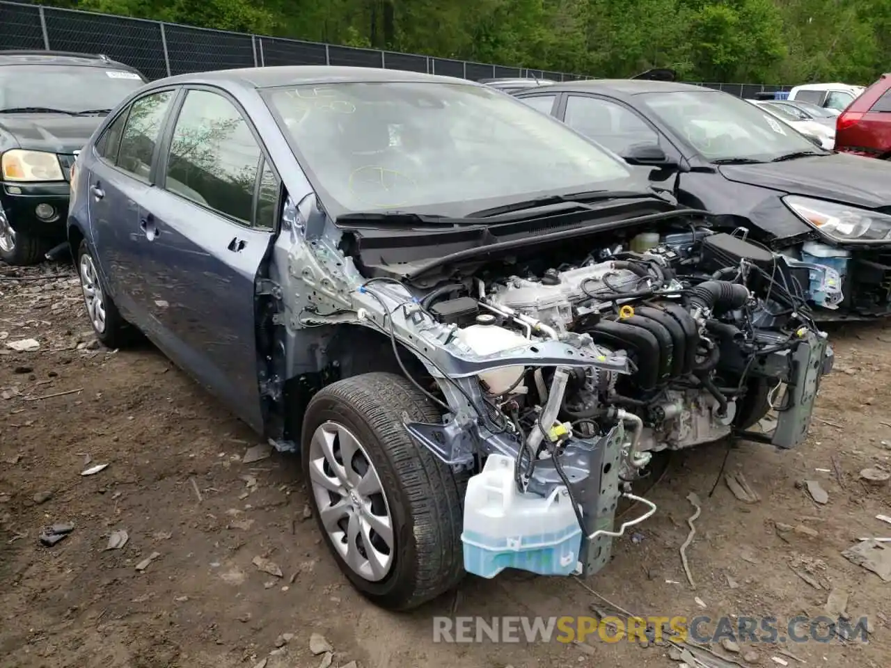 1 Photograph of a damaged car JTDEPRAE6LJ056975 TOYOTA COROLLA 2020