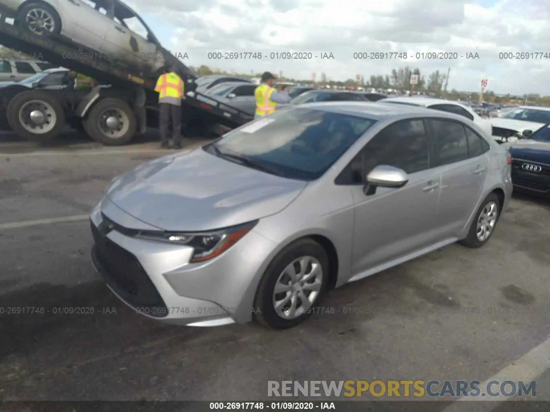 2 Photograph of a damaged car JTDEPRAE6LJ057186 TOYOTA COROLLA 2020