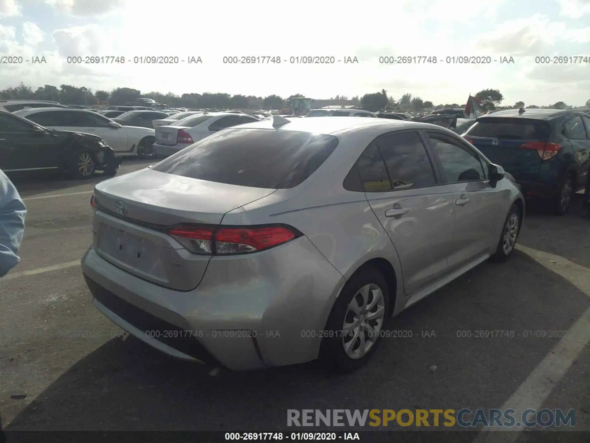 4 Photograph of a damaged car JTDEPRAE6LJ057186 TOYOTA COROLLA 2020