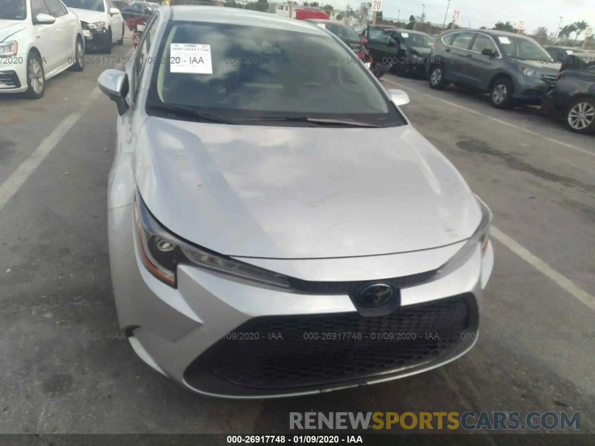 6 Photograph of a damaged car JTDEPRAE6LJ057186 TOYOTA COROLLA 2020