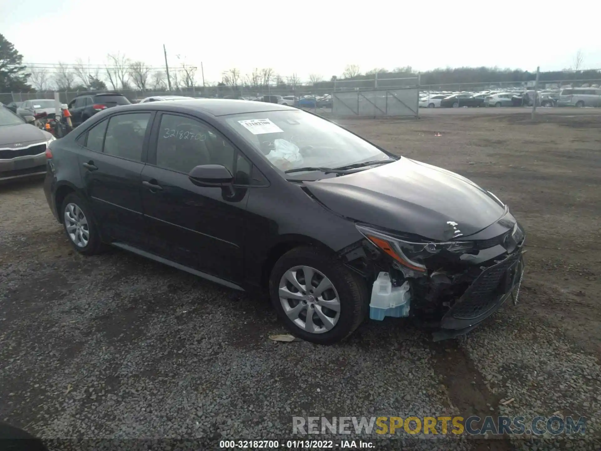 1 Photograph of a damaged car JTDEPRAE6LJ057267 TOYOTA COROLLA 2020