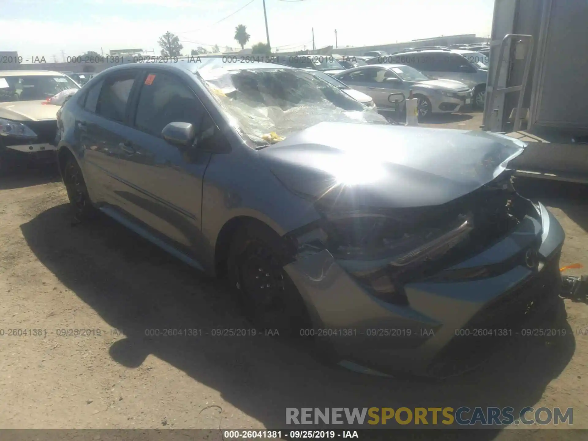 1 Photograph of a damaged car JTDEPRAE6LJ057429 TOYOTA COROLLA 2020