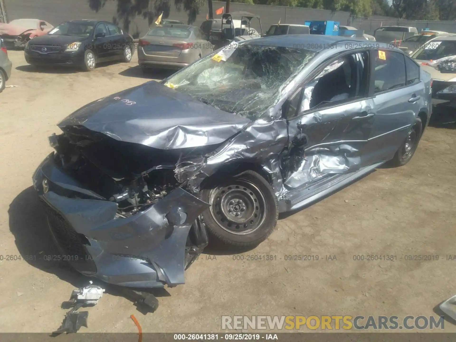 2 Photograph of a damaged car JTDEPRAE6LJ057429 TOYOTA COROLLA 2020