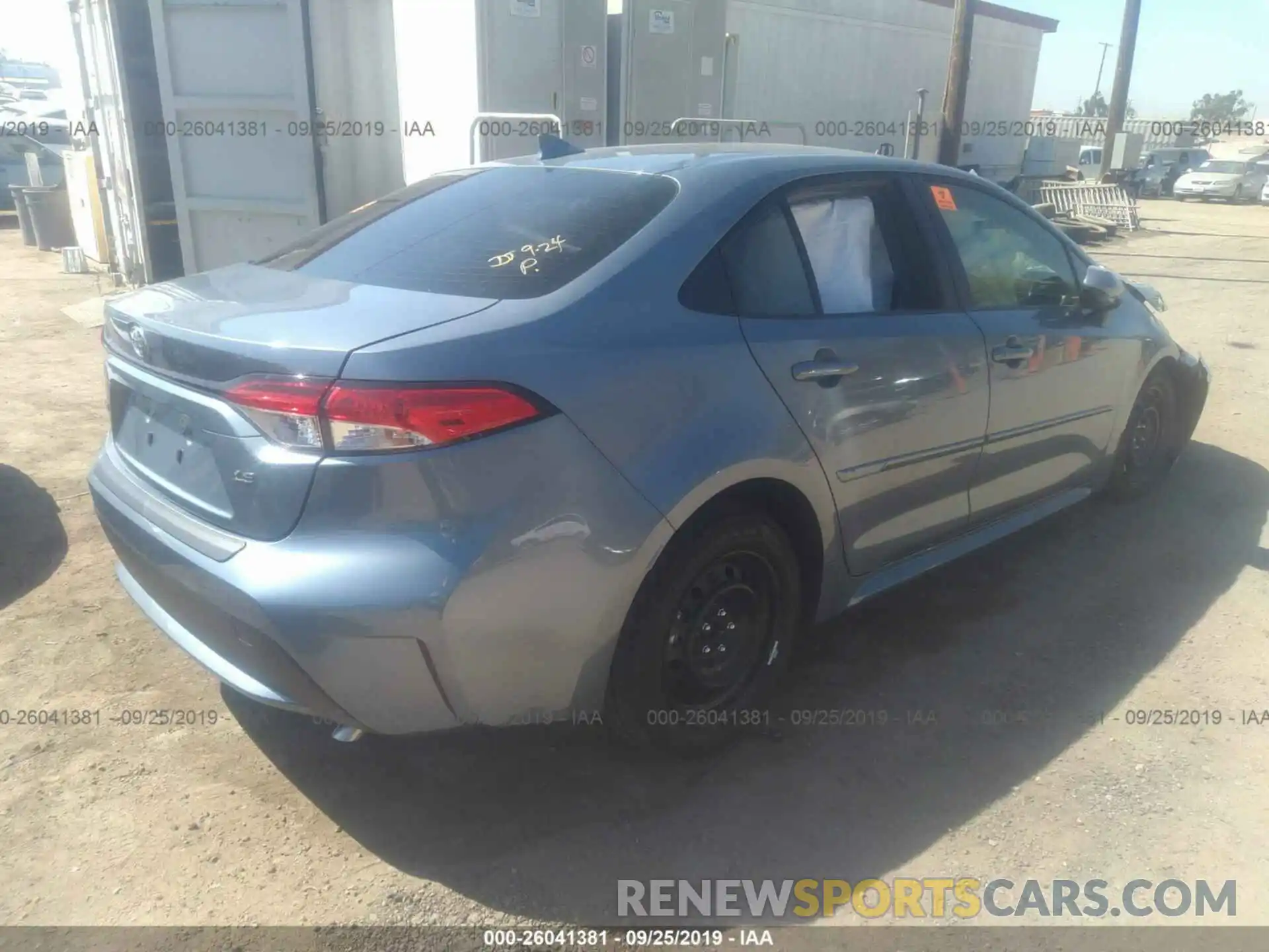 4 Photograph of a damaged car JTDEPRAE6LJ057429 TOYOTA COROLLA 2020