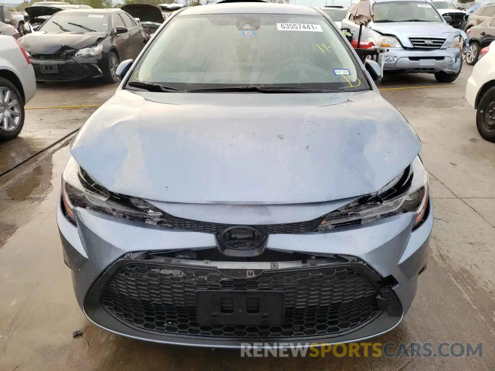 9 Photograph of a damaged car JTDEPRAE6LJ057852 TOYOTA COROLLA 2020