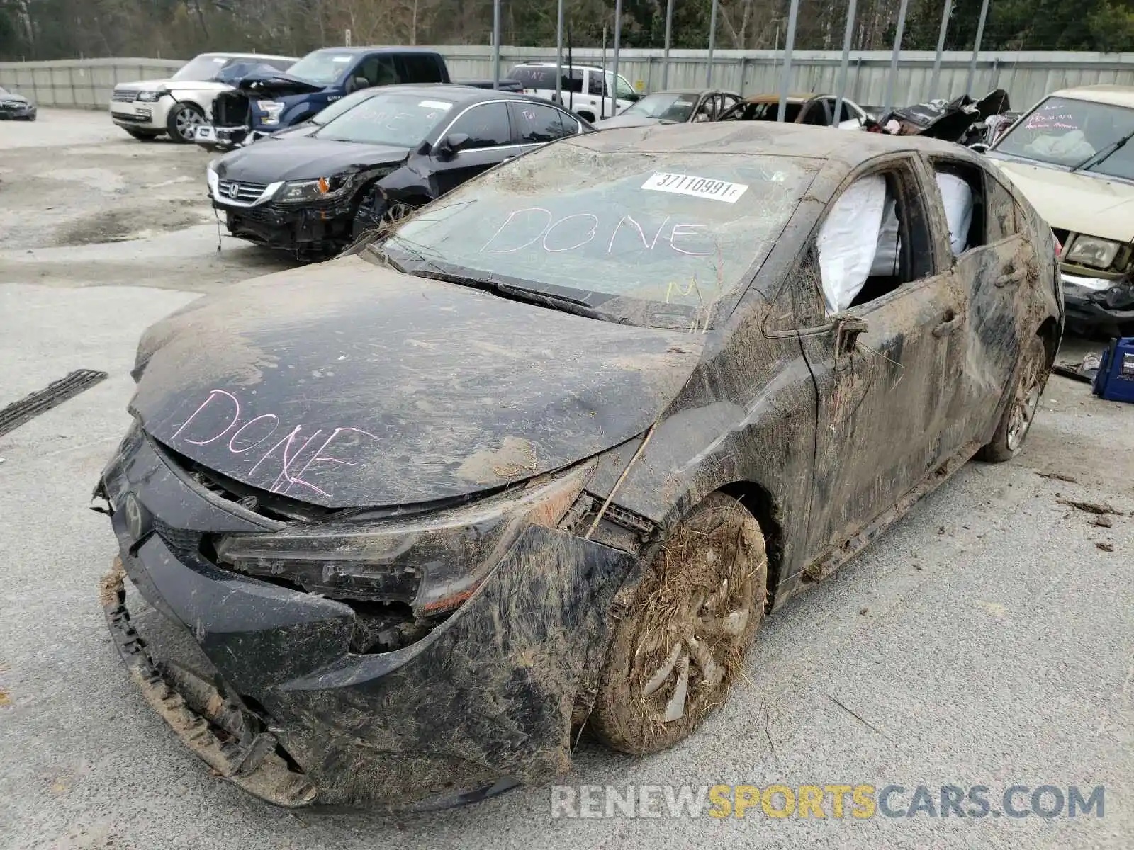 2 Photograph of a damaged car JTDEPRAE6LJ057978 TOYOTA COROLLA 2020