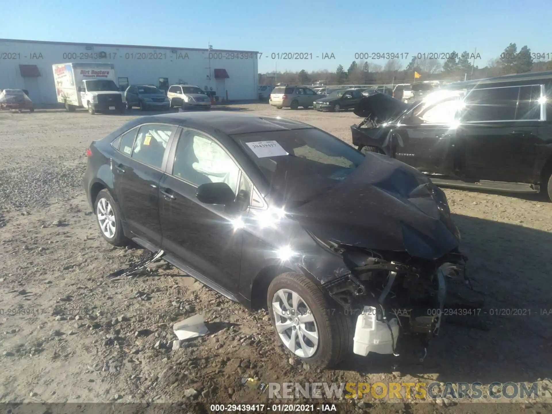 1 Photograph of a damaged car JTDEPRAE6LJ058399 TOYOTA COROLLA 2020