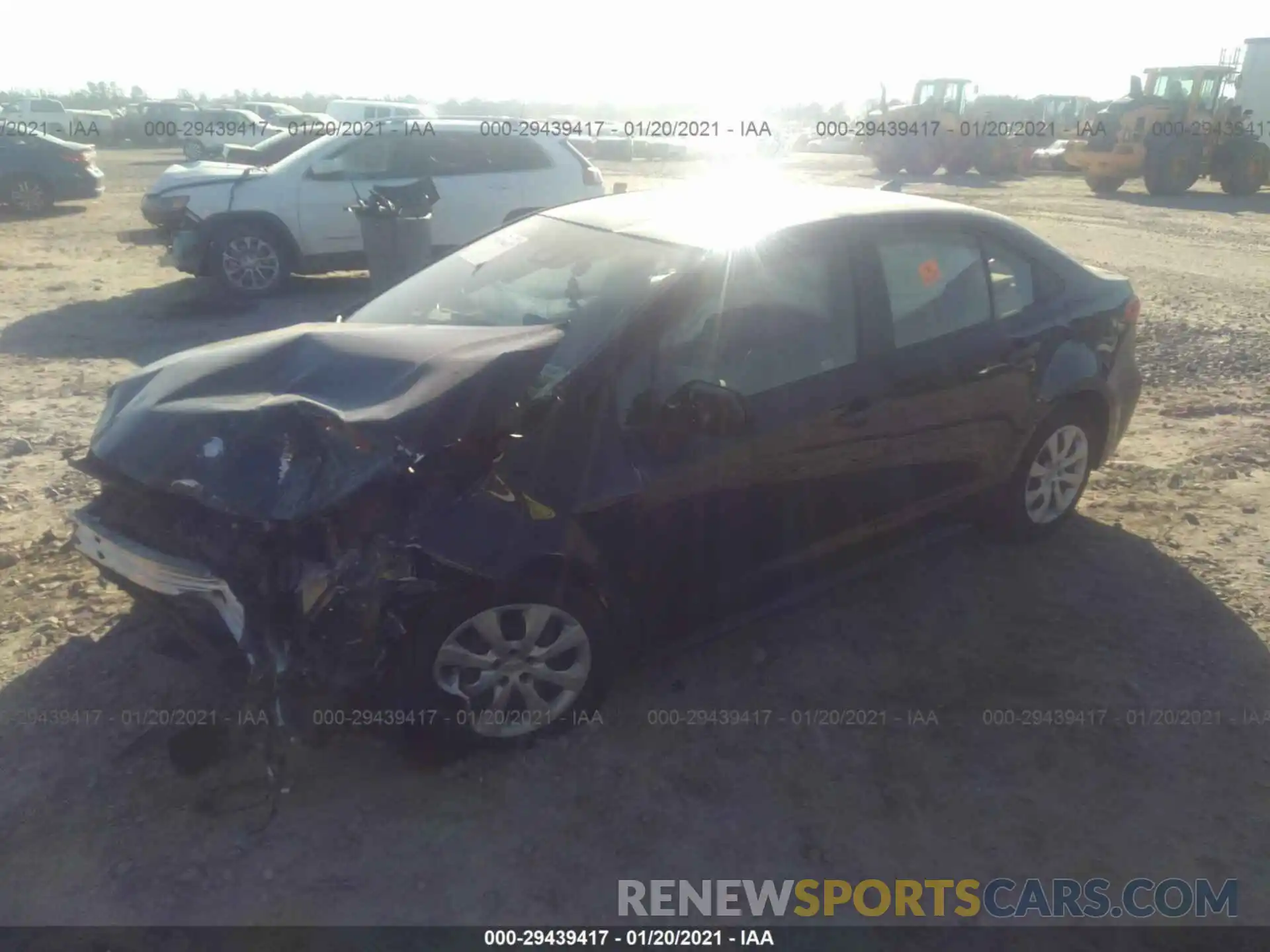 2 Photograph of a damaged car JTDEPRAE6LJ058399 TOYOTA COROLLA 2020