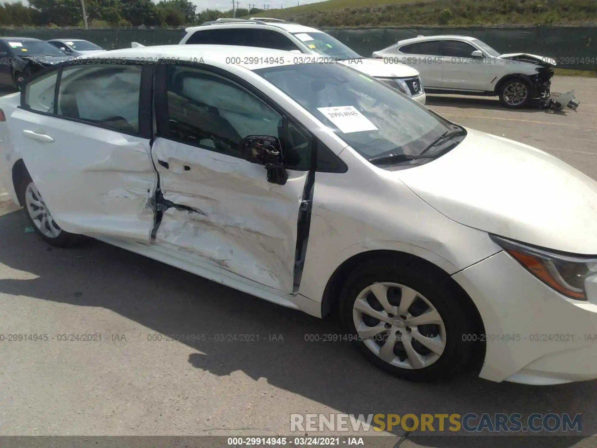 6 Photograph of a damaged car JTDEPRAE6LJ058516 TOYOTA COROLLA 2020