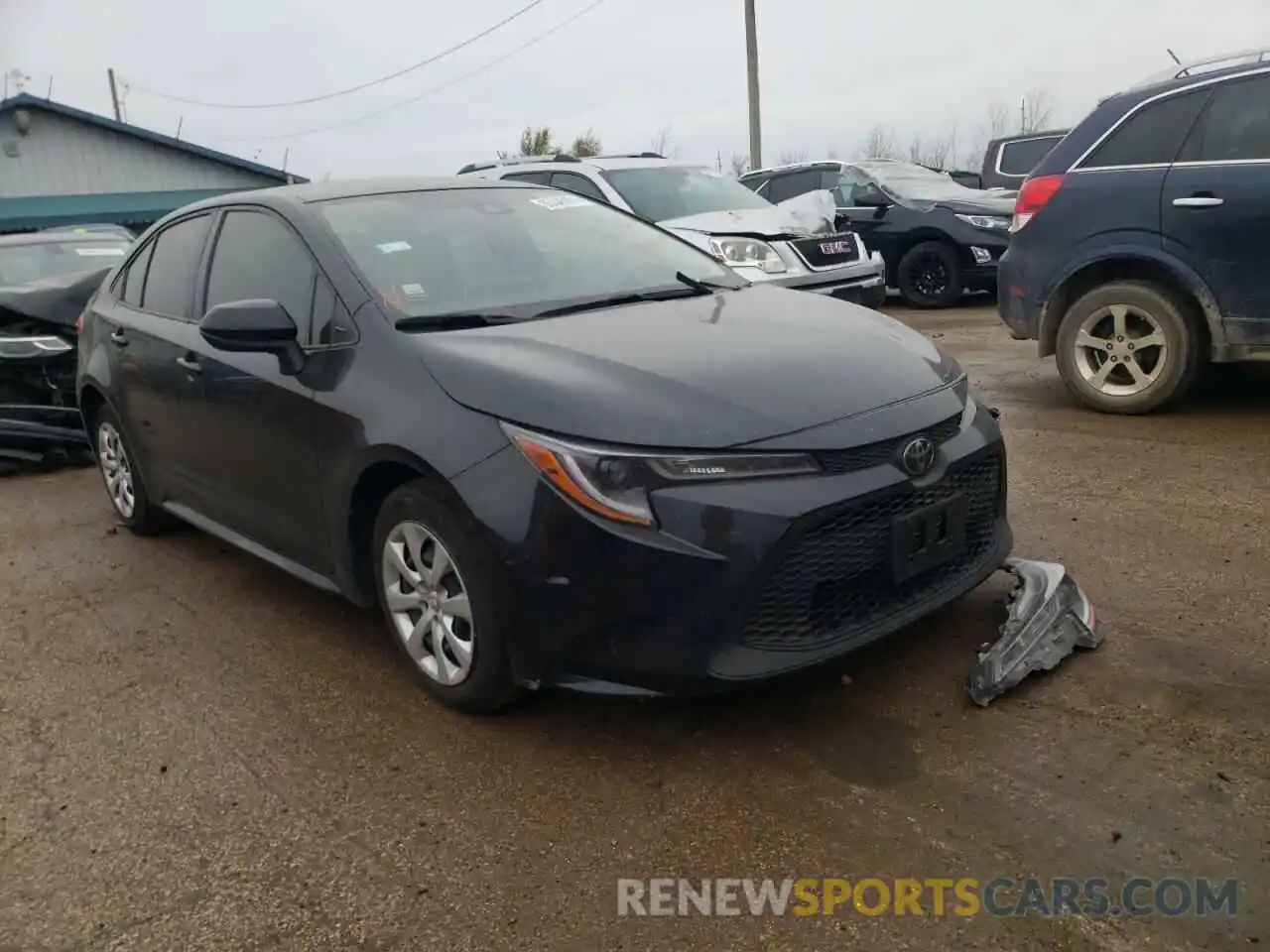 1 Photograph of a damaged car JTDEPRAE6LJ058564 TOYOTA COROLLA 2020