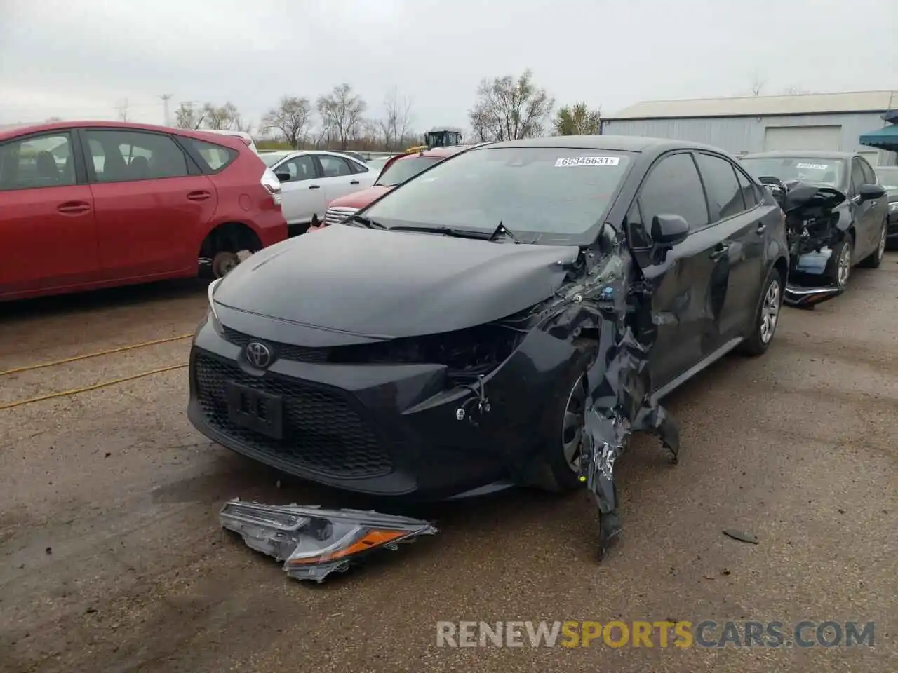 2 Photograph of a damaged car JTDEPRAE6LJ058564 TOYOTA COROLLA 2020