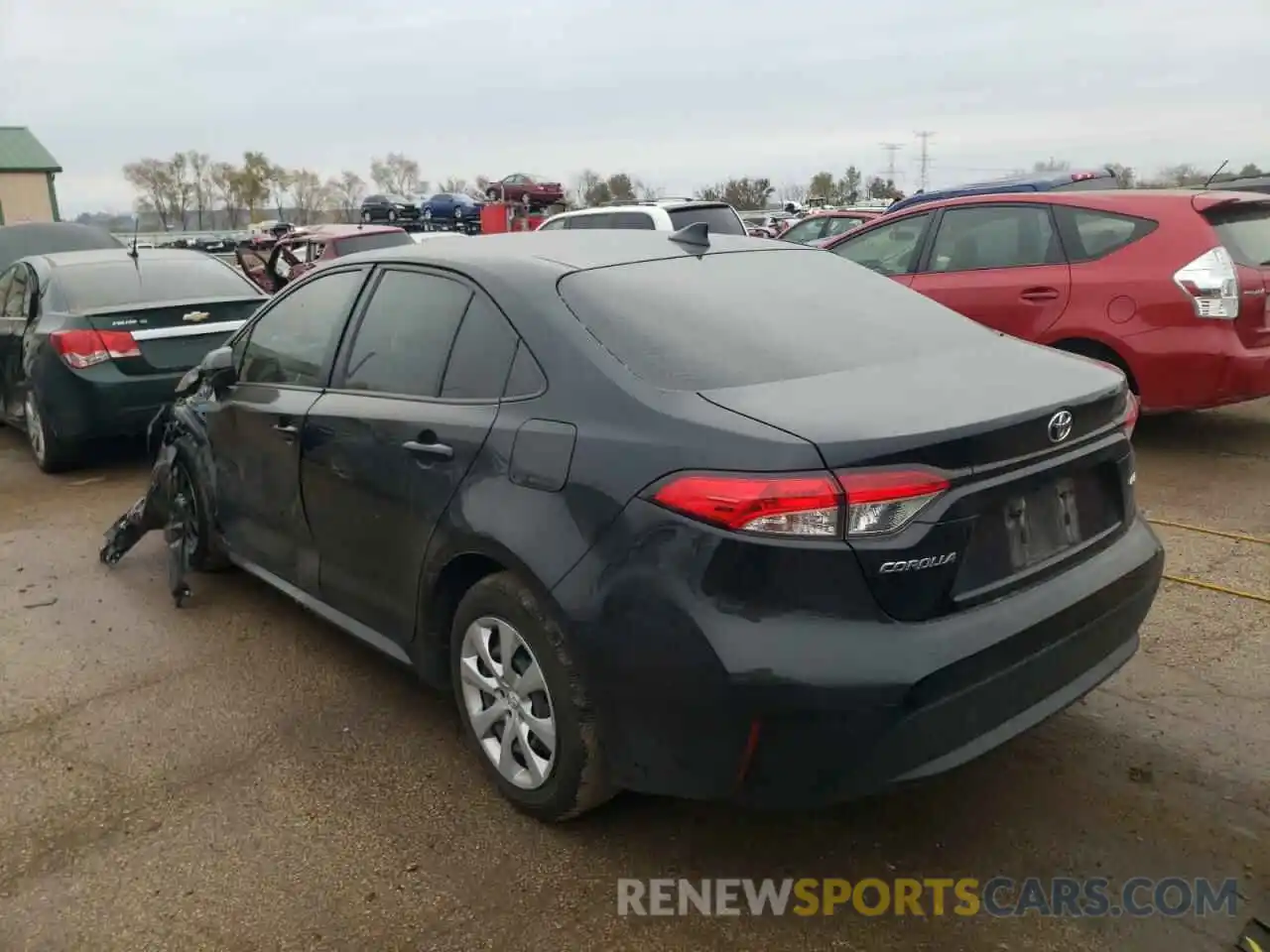 3 Photograph of a damaged car JTDEPRAE6LJ058564 TOYOTA COROLLA 2020