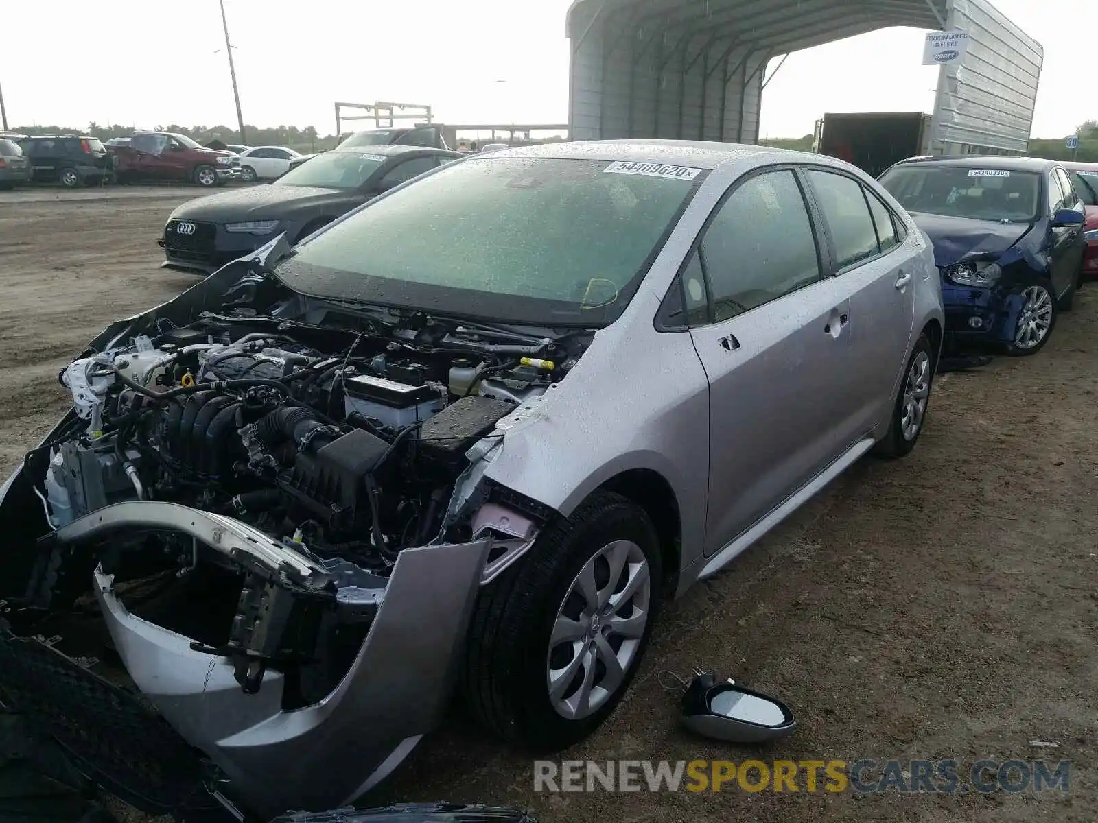 2 Photograph of a damaged car JTDEPRAE6LJ058595 TOYOTA COROLLA 2020