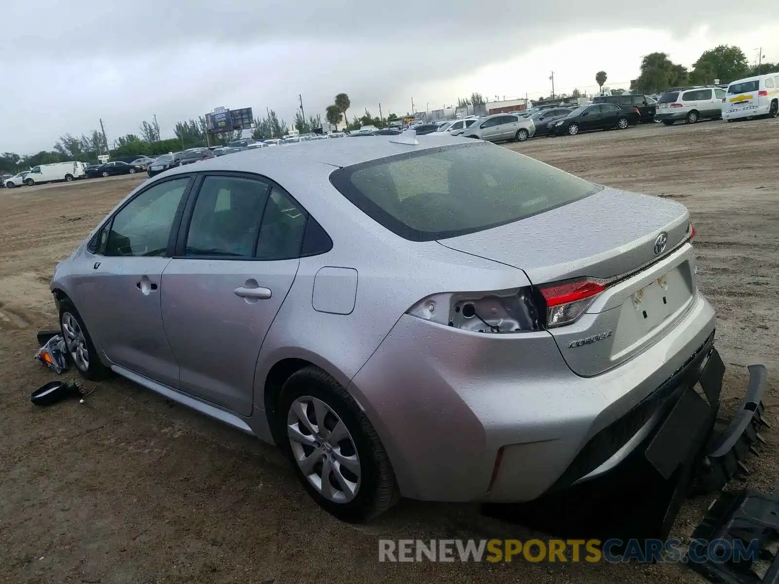 3 Photograph of a damaged car JTDEPRAE6LJ058595 TOYOTA COROLLA 2020