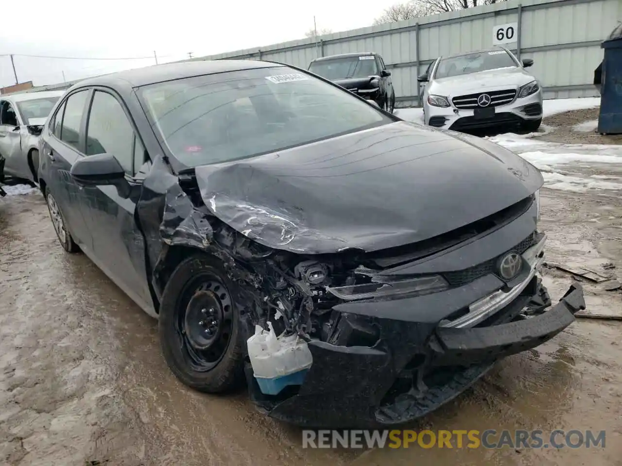 1 Photograph of a damaged car JTDEPRAE6LJ058709 TOYOTA COROLLA 2020