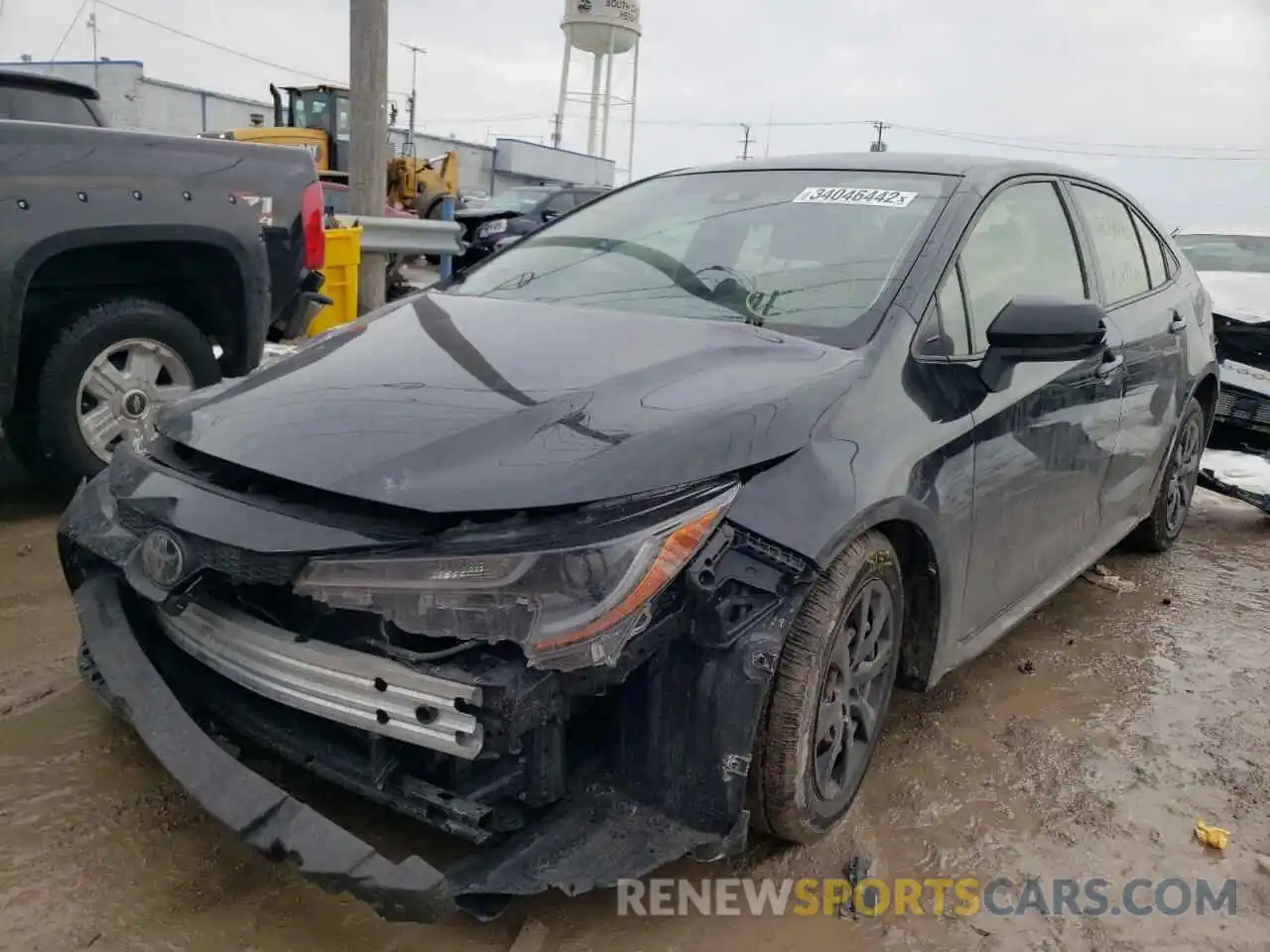 2 Photograph of a damaged car JTDEPRAE6LJ058709 TOYOTA COROLLA 2020