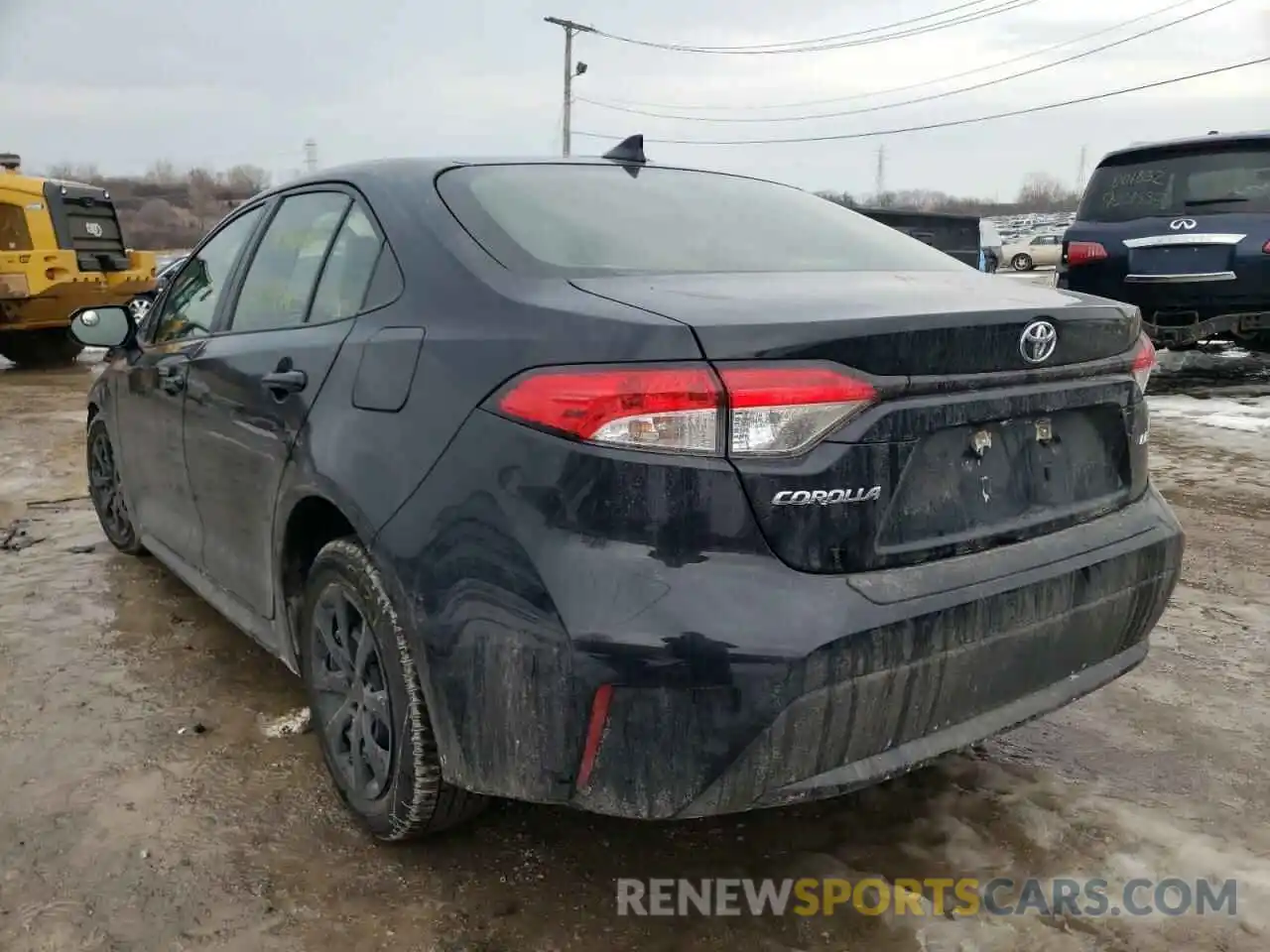 3 Photograph of a damaged car JTDEPRAE6LJ058709 TOYOTA COROLLA 2020