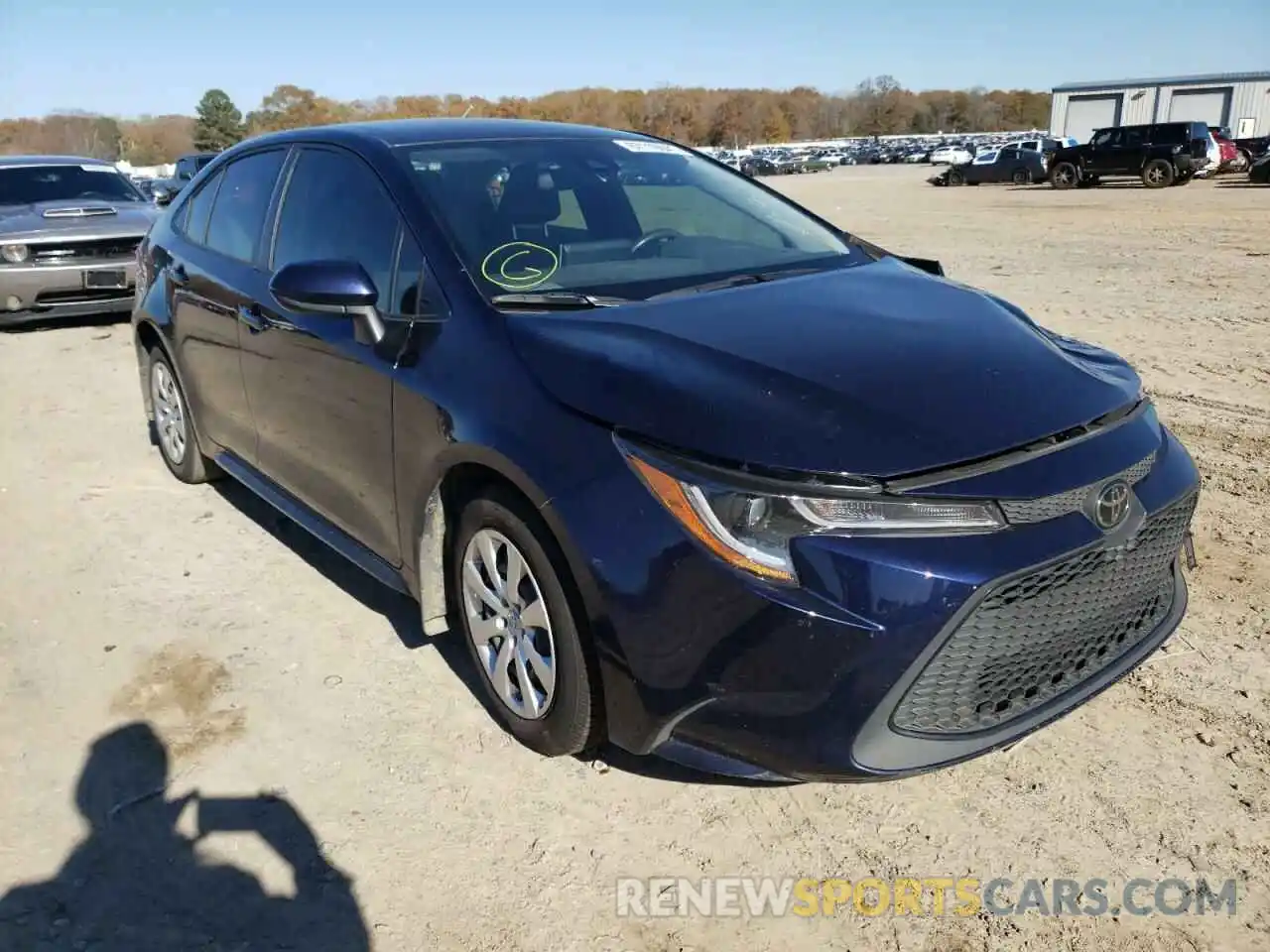 1 Photograph of a damaged car JTDEPRAE6LJ058760 TOYOTA COROLLA 2020