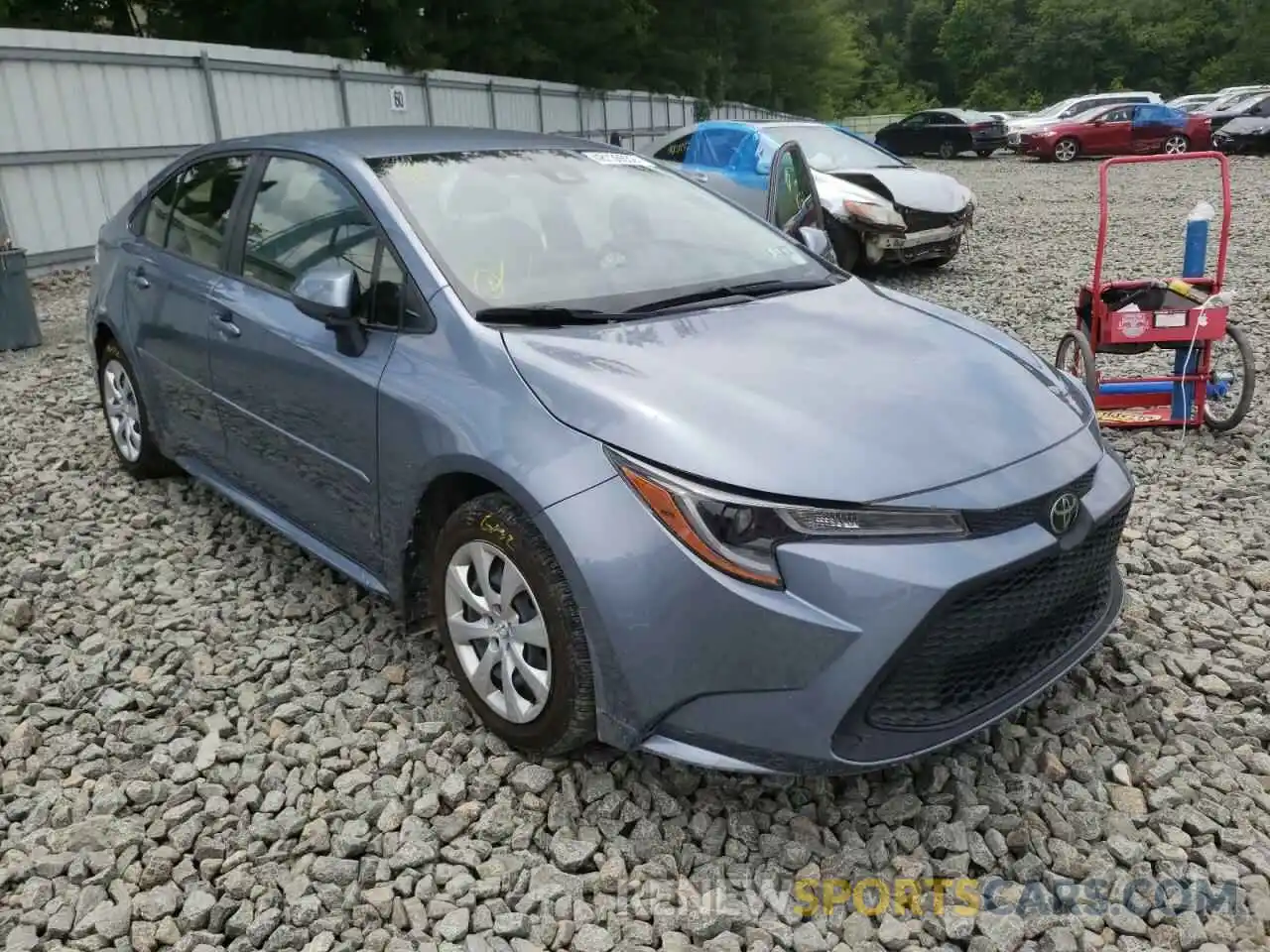 1 Photograph of a damaged car JTDEPRAE6LJ058905 TOYOTA COROLLA 2020