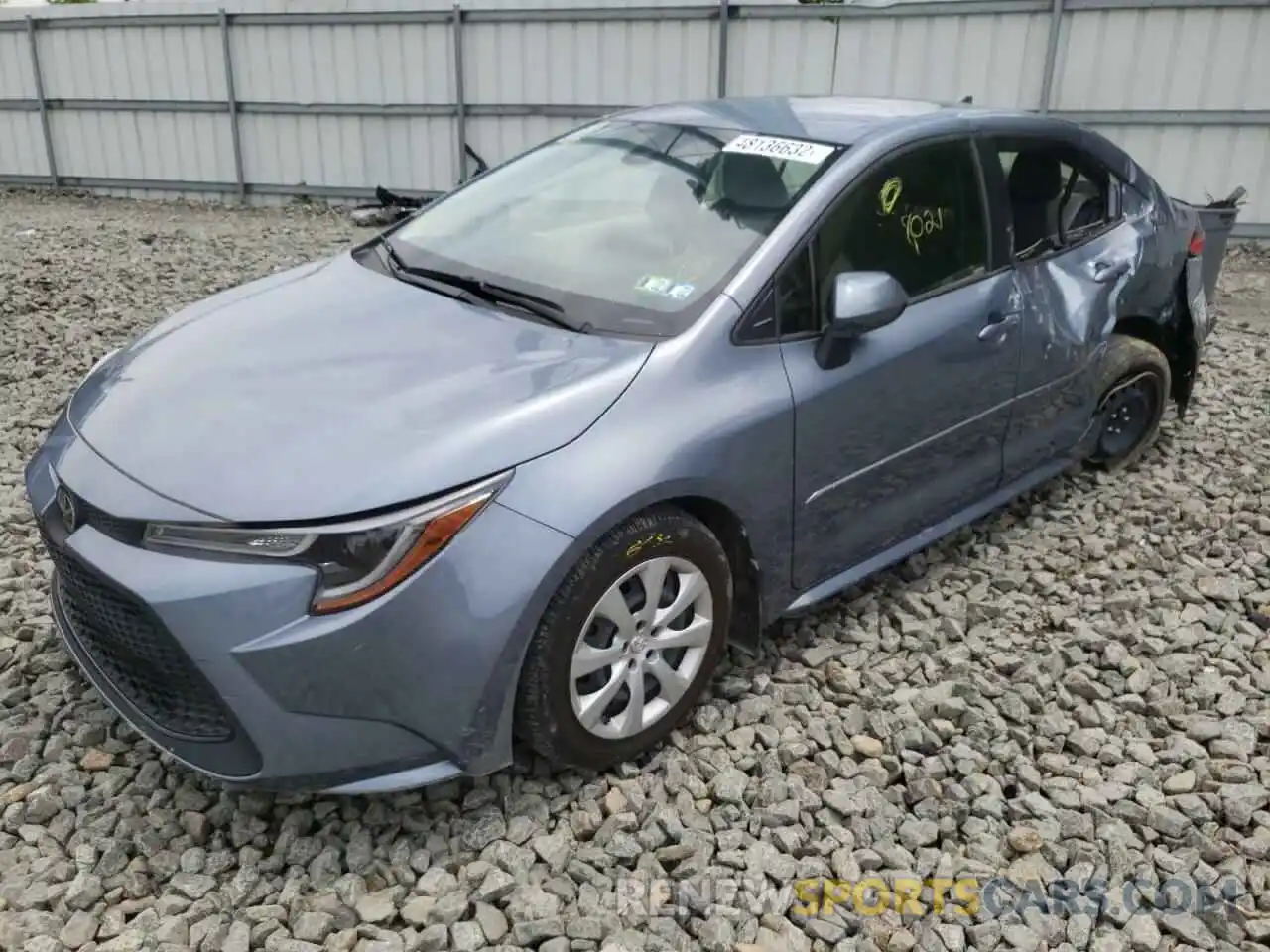 2 Photograph of a damaged car JTDEPRAE6LJ058905 TOYOTA COROLLA 2020