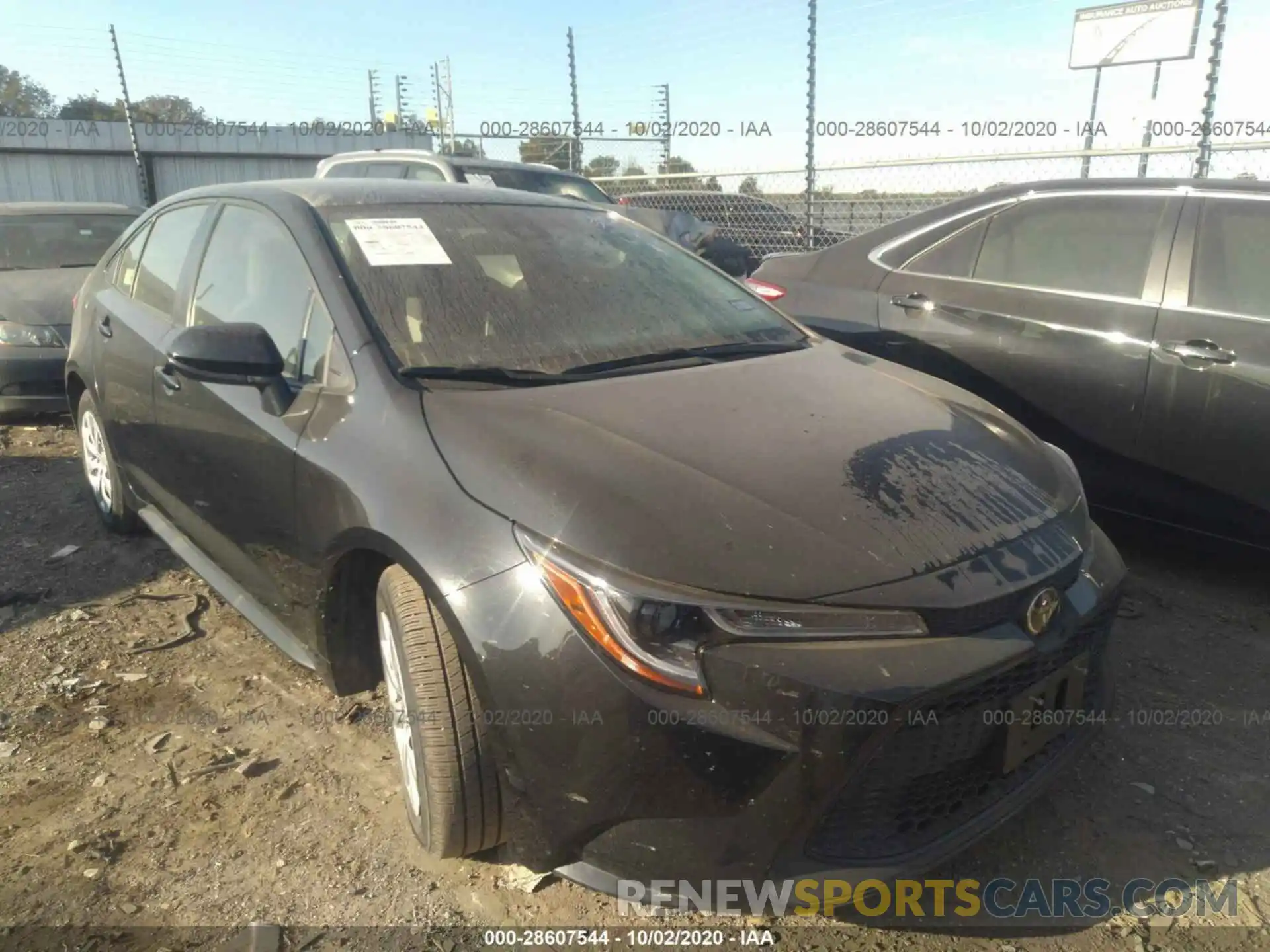 1 Photograph of a damaged car JTDEPRAE6LJ059164 TOYOTA COROLLA 2020