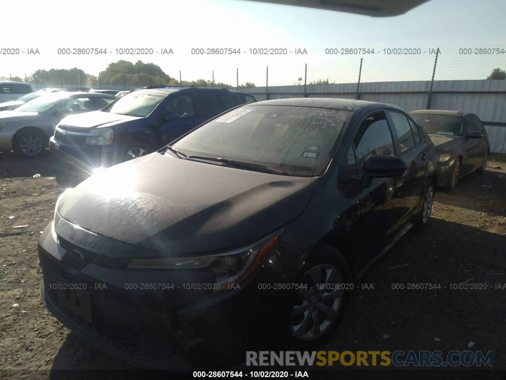 2 Photograph of a damaged car JTDEPRAE6LJ059164 TOYOTA COROLLA 2020