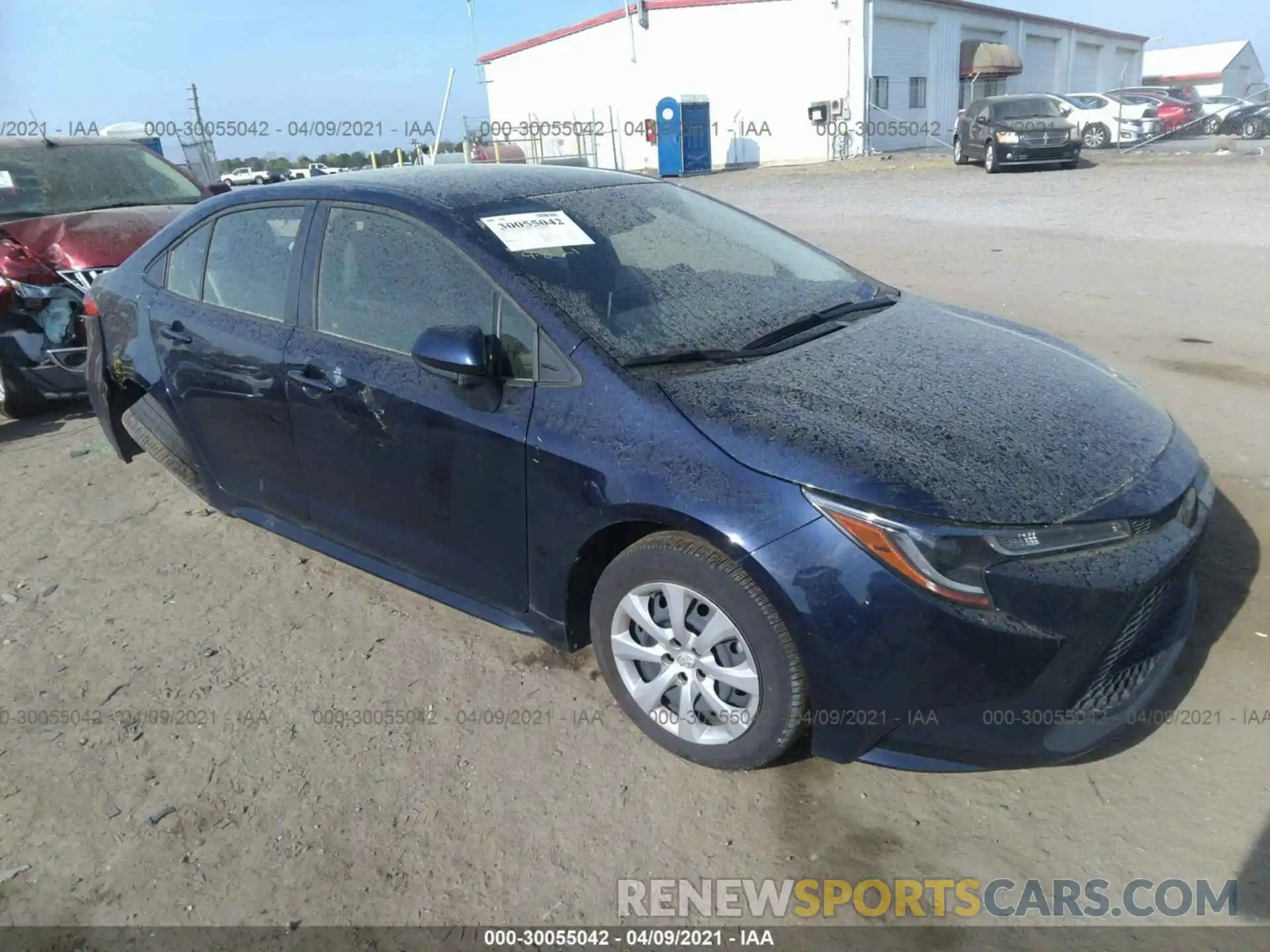 1 Photograph of a damaged car JTDEPRAE6LJ059374 TOYOTA COROLLA 2020