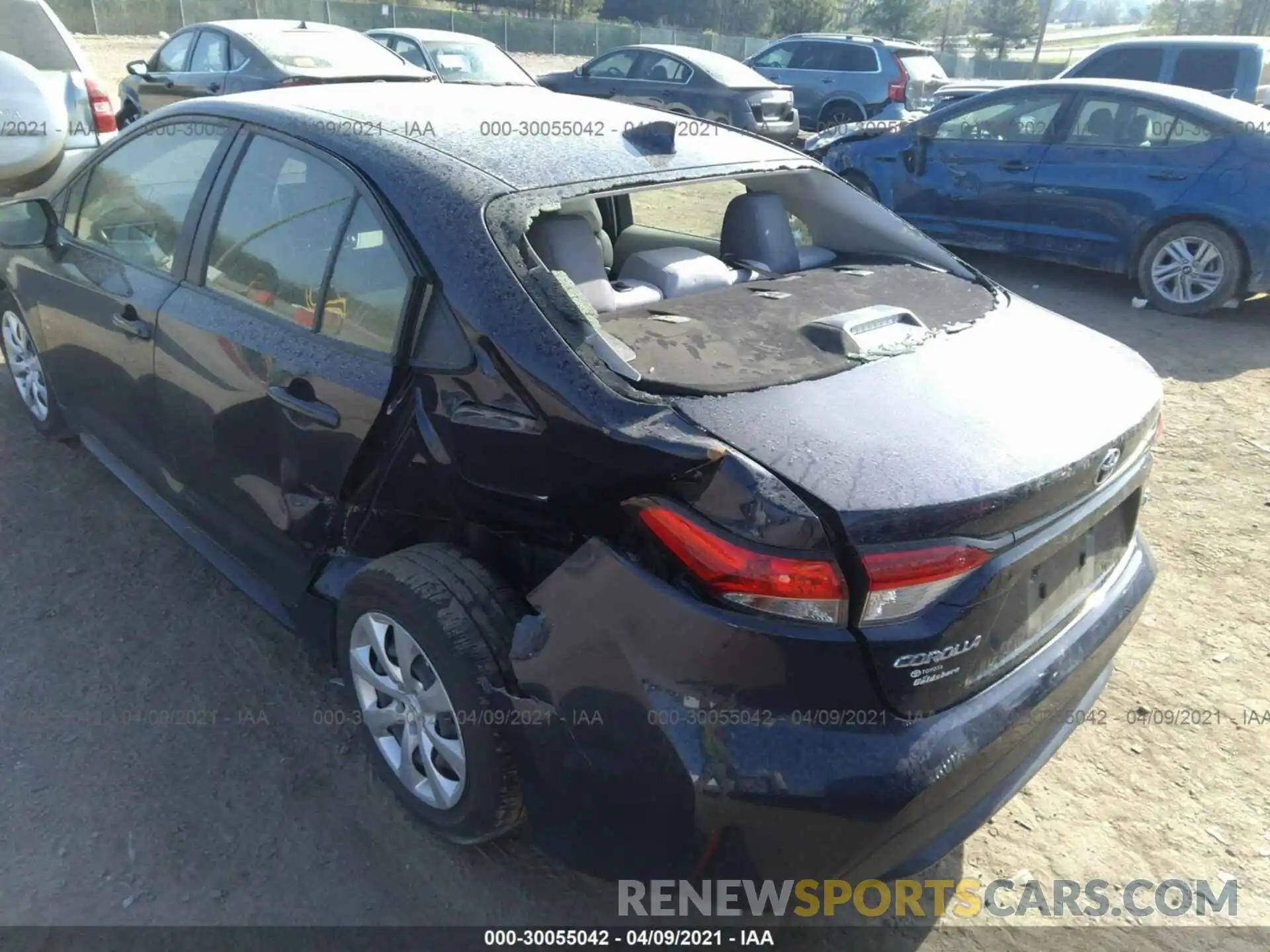 6 Photograph of a damaged car JTDEPRAE6LJ059374 TOYOTA COROLLA 2020